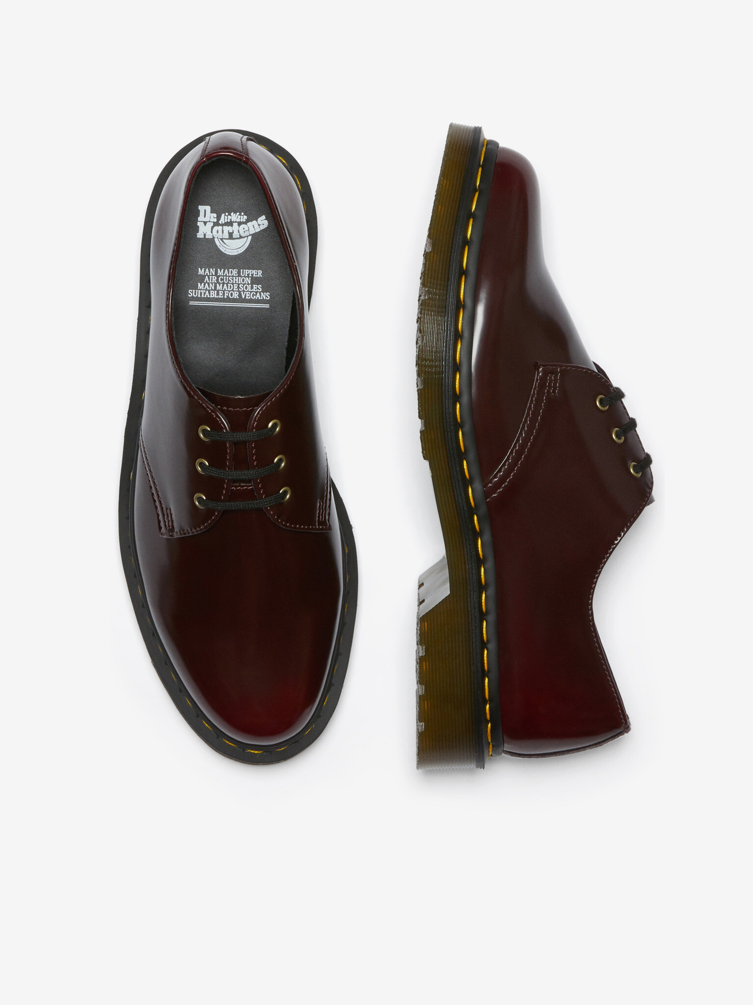 Dr. Martens Vegan 1461 Polčevlji Rdeča - Pepit.si