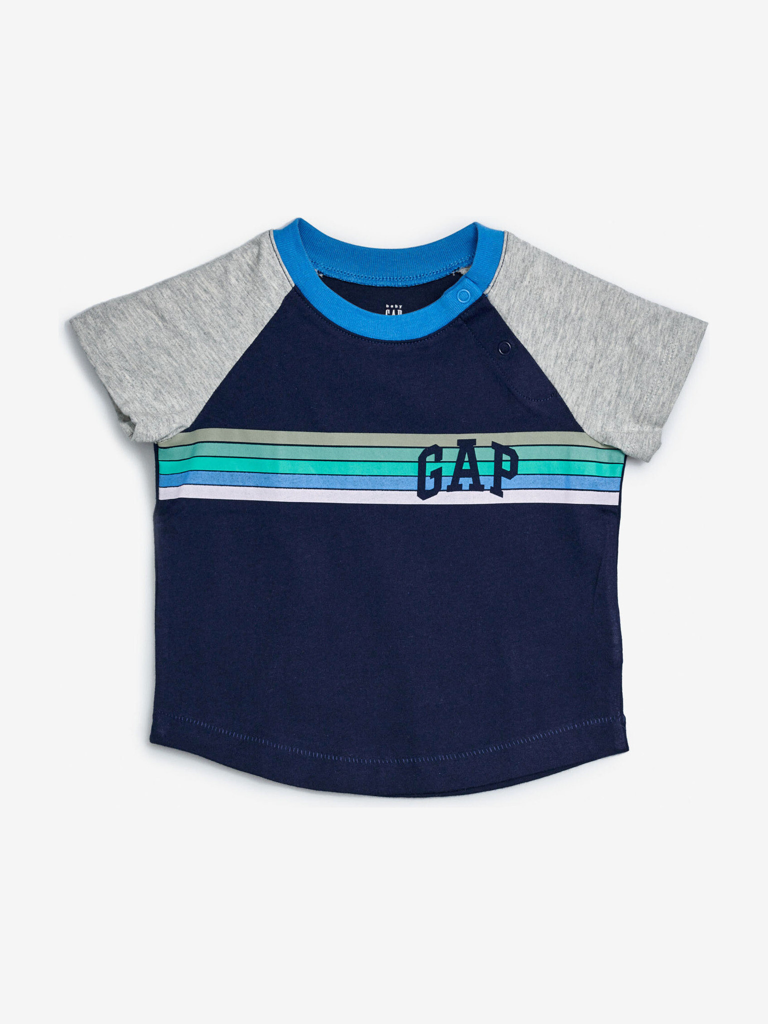 GAP Logo Arch Raglan Majica otroška Rdeča Siva - Pepit.si