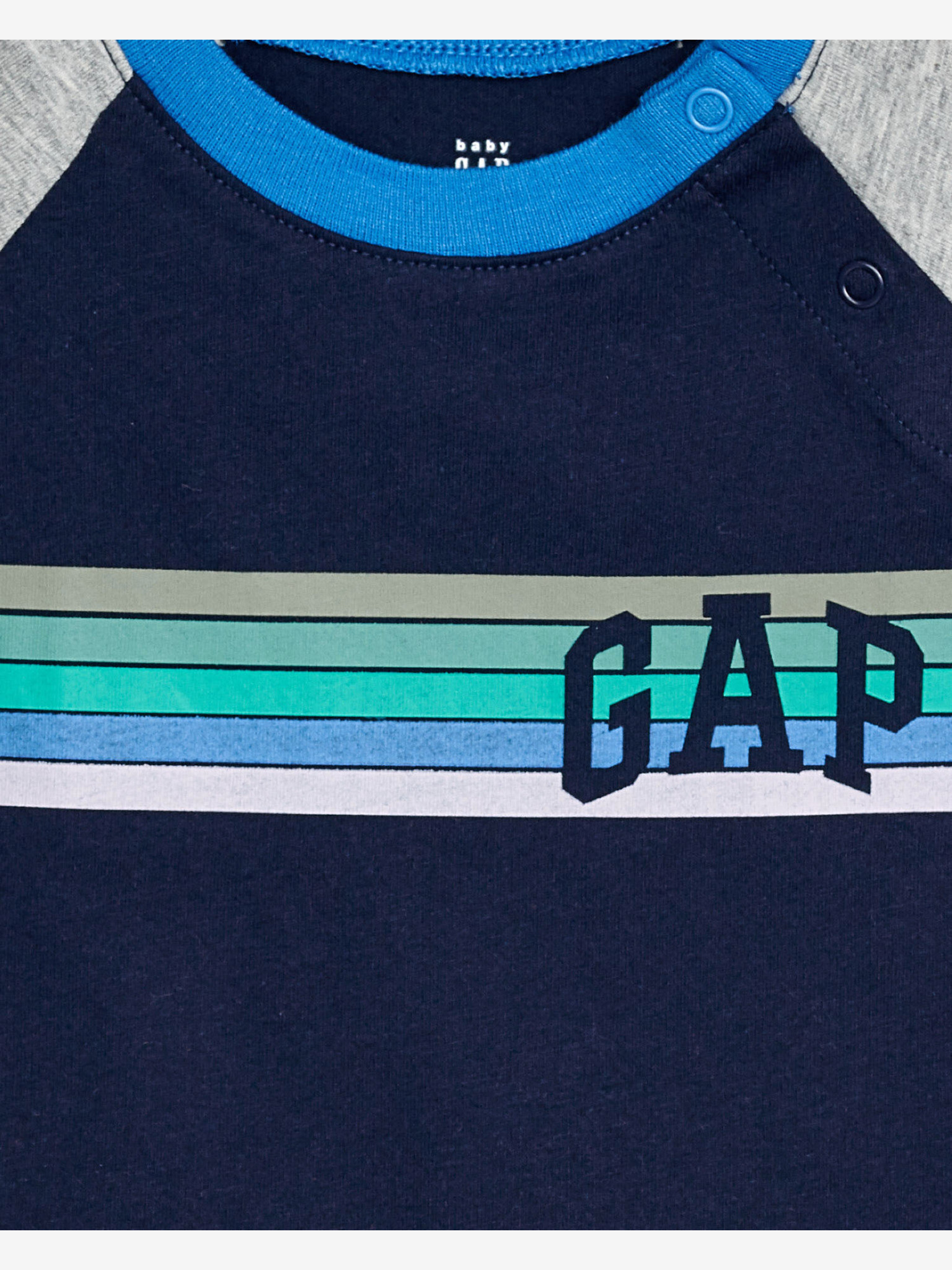 GAP Logo Arch Raglan Majica otroška Rdeča Siva - Pepit.si