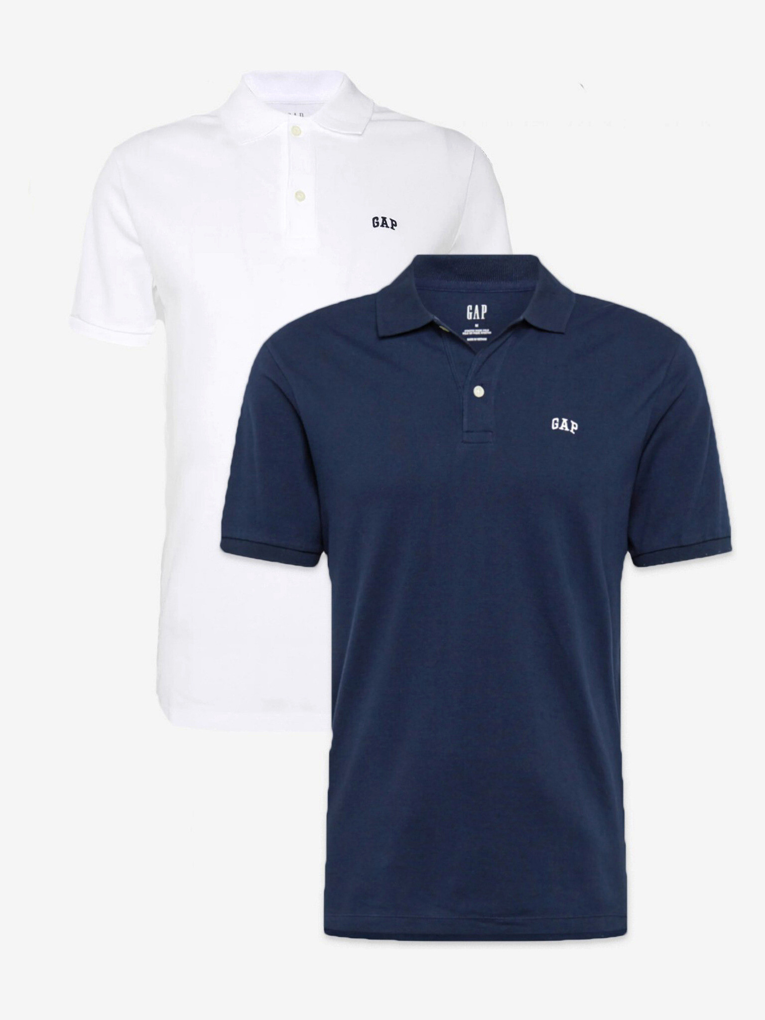 GAP Polo majica 2 ks Modra Bela - Pepit.si