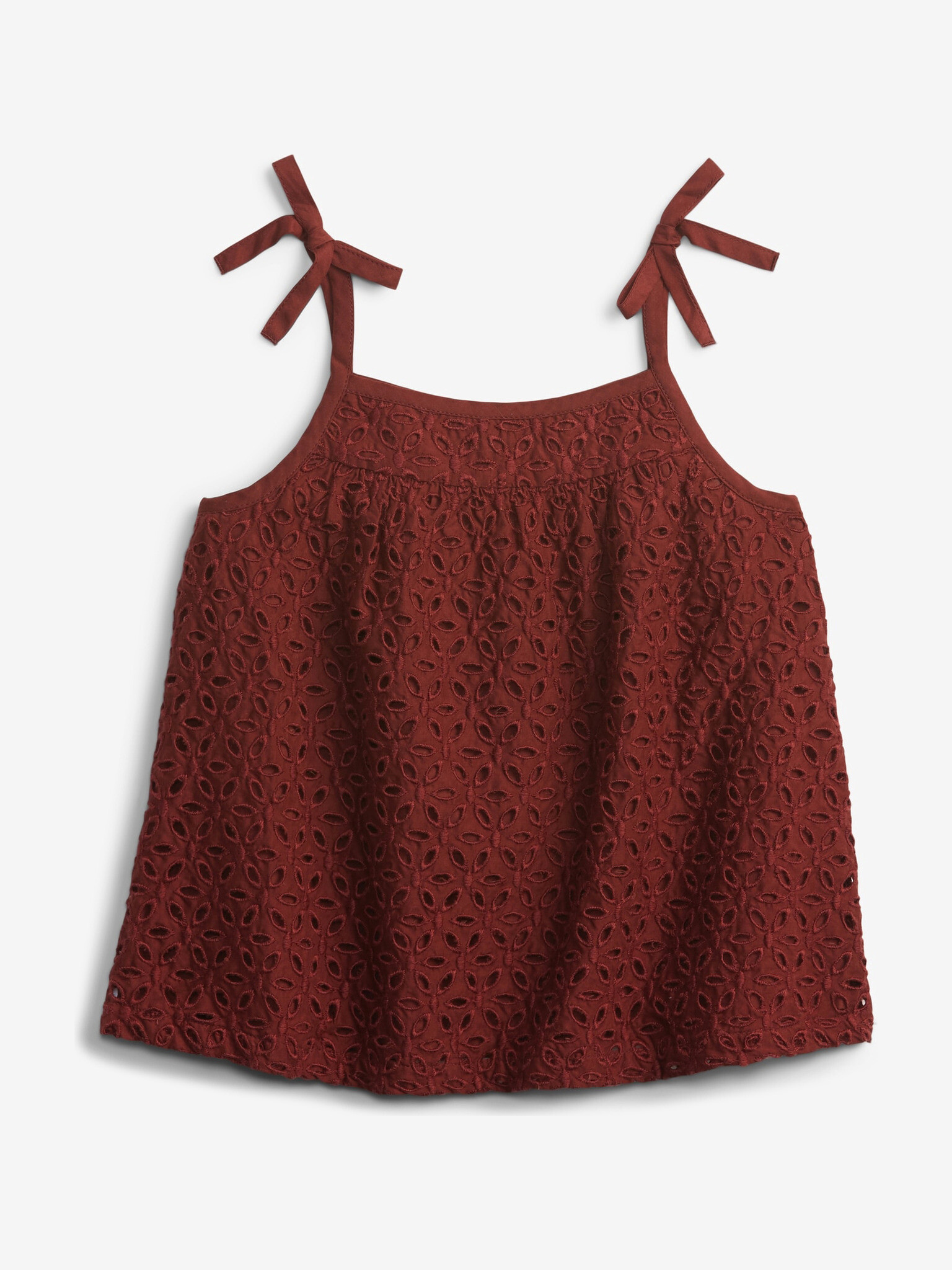 GAP Ruffle Woven Majica otroška Rdeča - Pepit.si