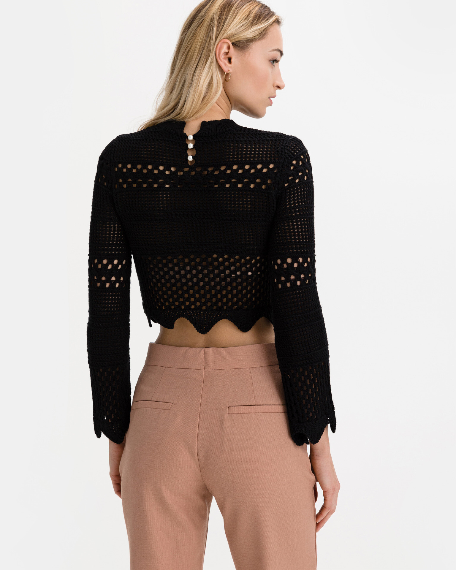 Guess Annie Crop top Črna - Pepit.si