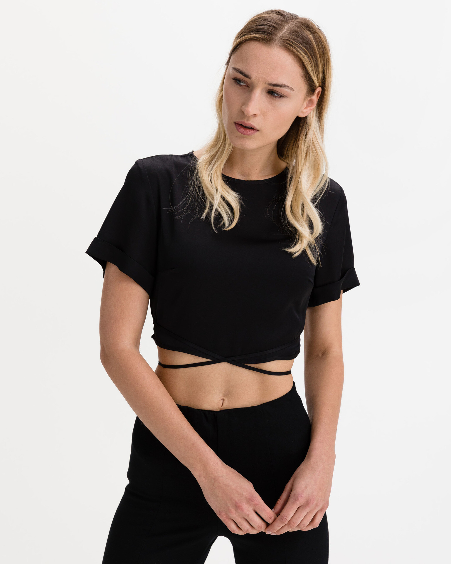 Guess Starling Crop top Modra - Pepit.si