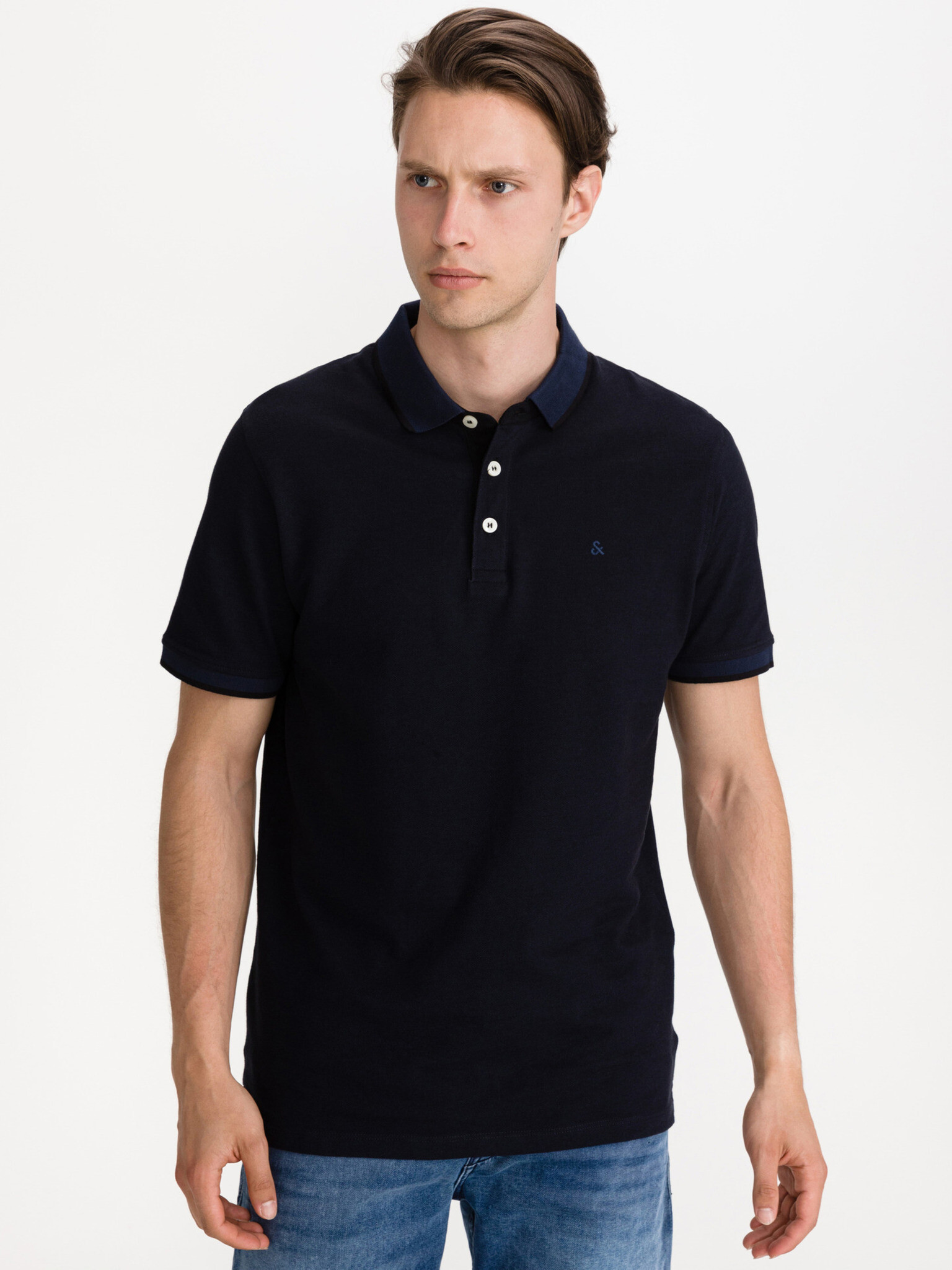 Jack & Jones Paulos Polo majica Modra - Pepit.si