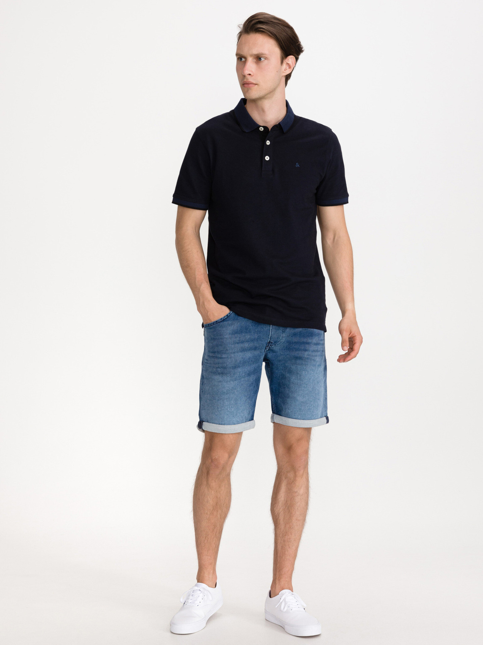 Jack & Jones Paulos Polo majica Modra - Pepit.si