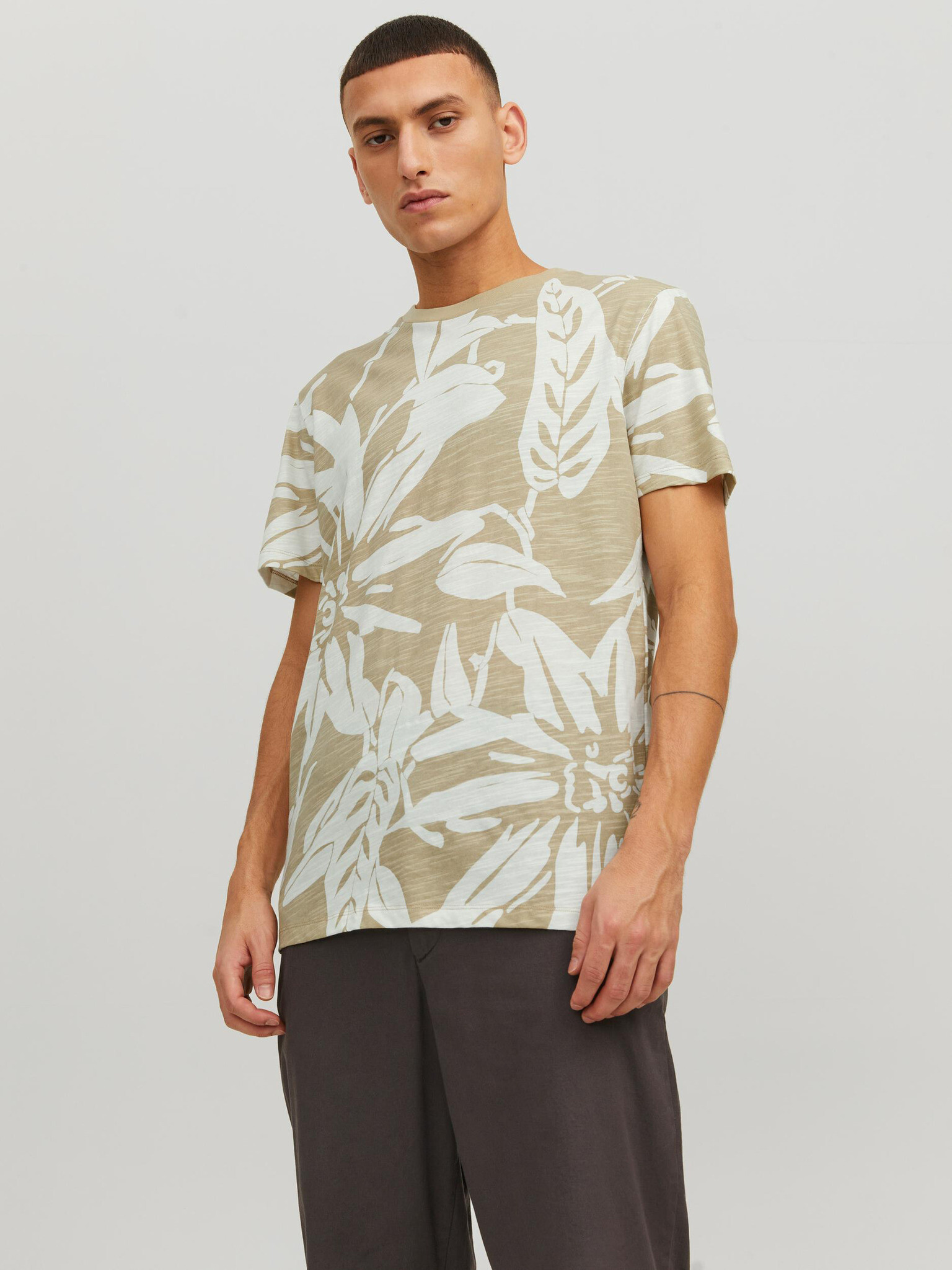 Jack & Jones Tropic Majica Bež - Pepit.si