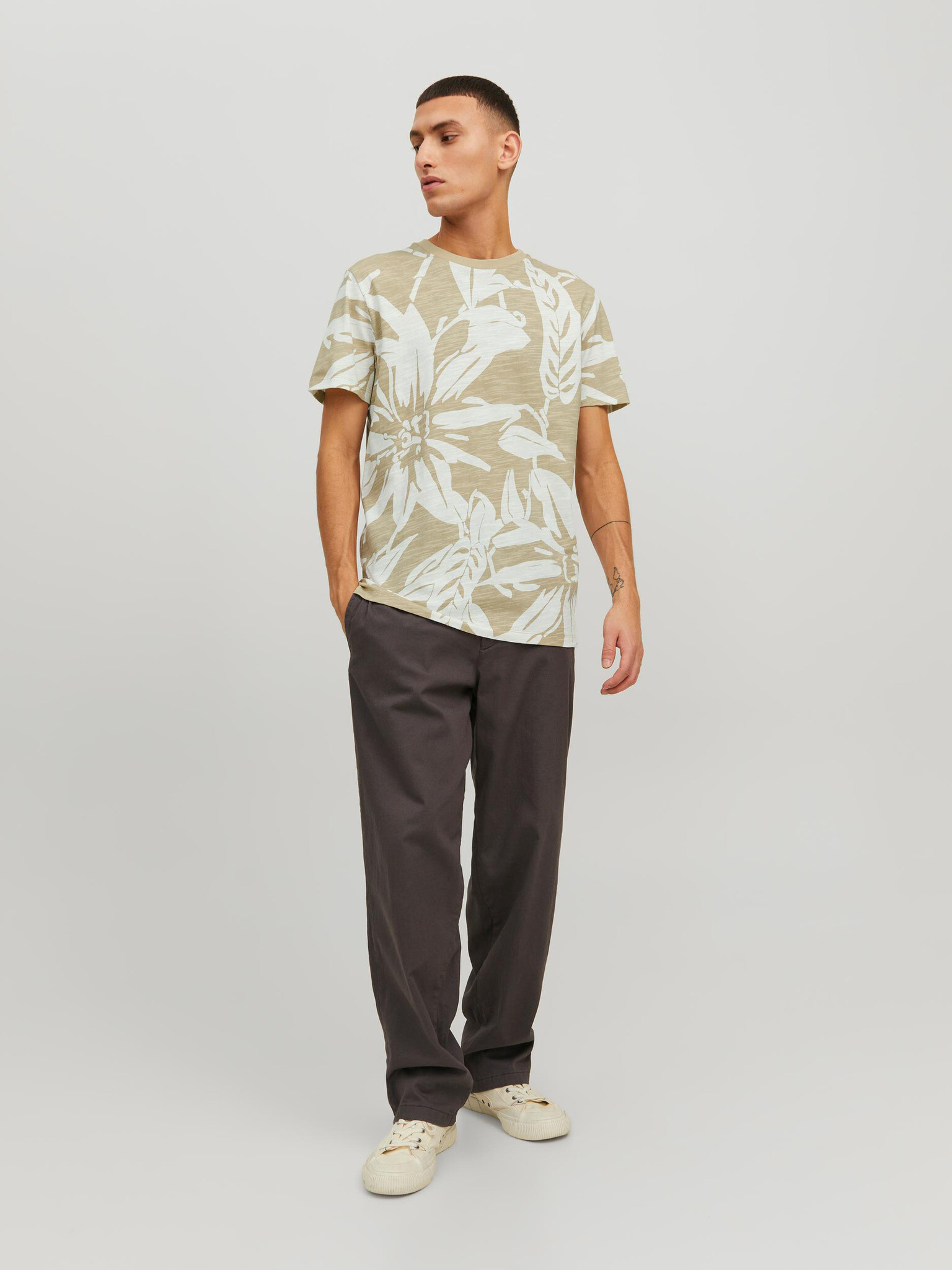 Jack & Jones Tropic Majica Bež - Pepit.si