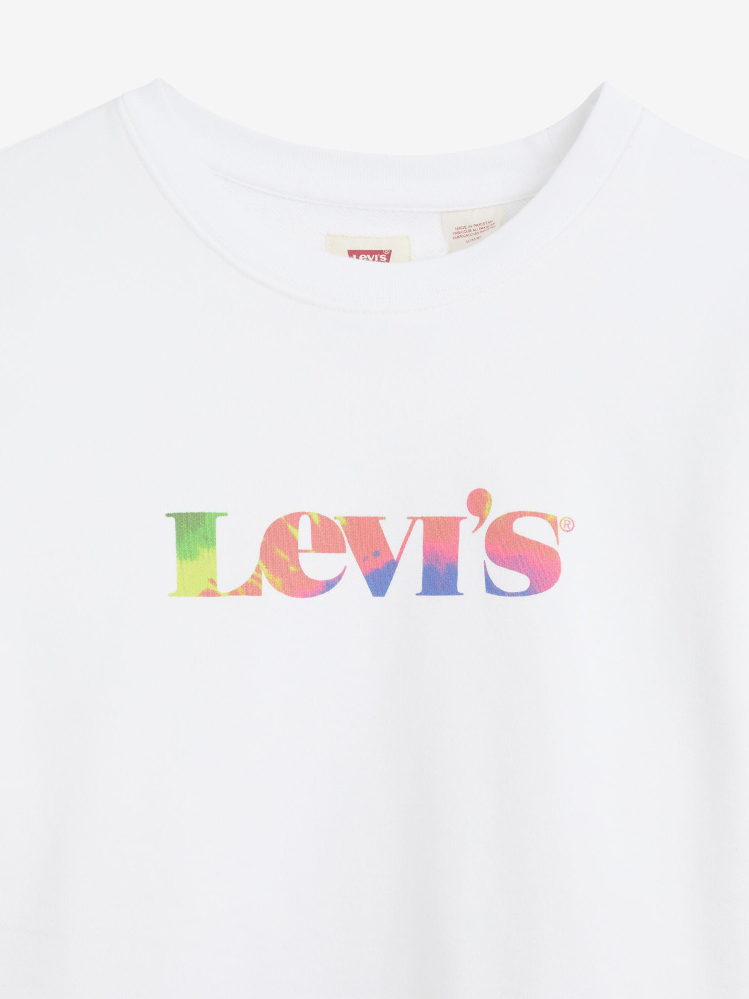 Levi's® Graphic Pai Crew Premium Pulover Bela - Pepit.si