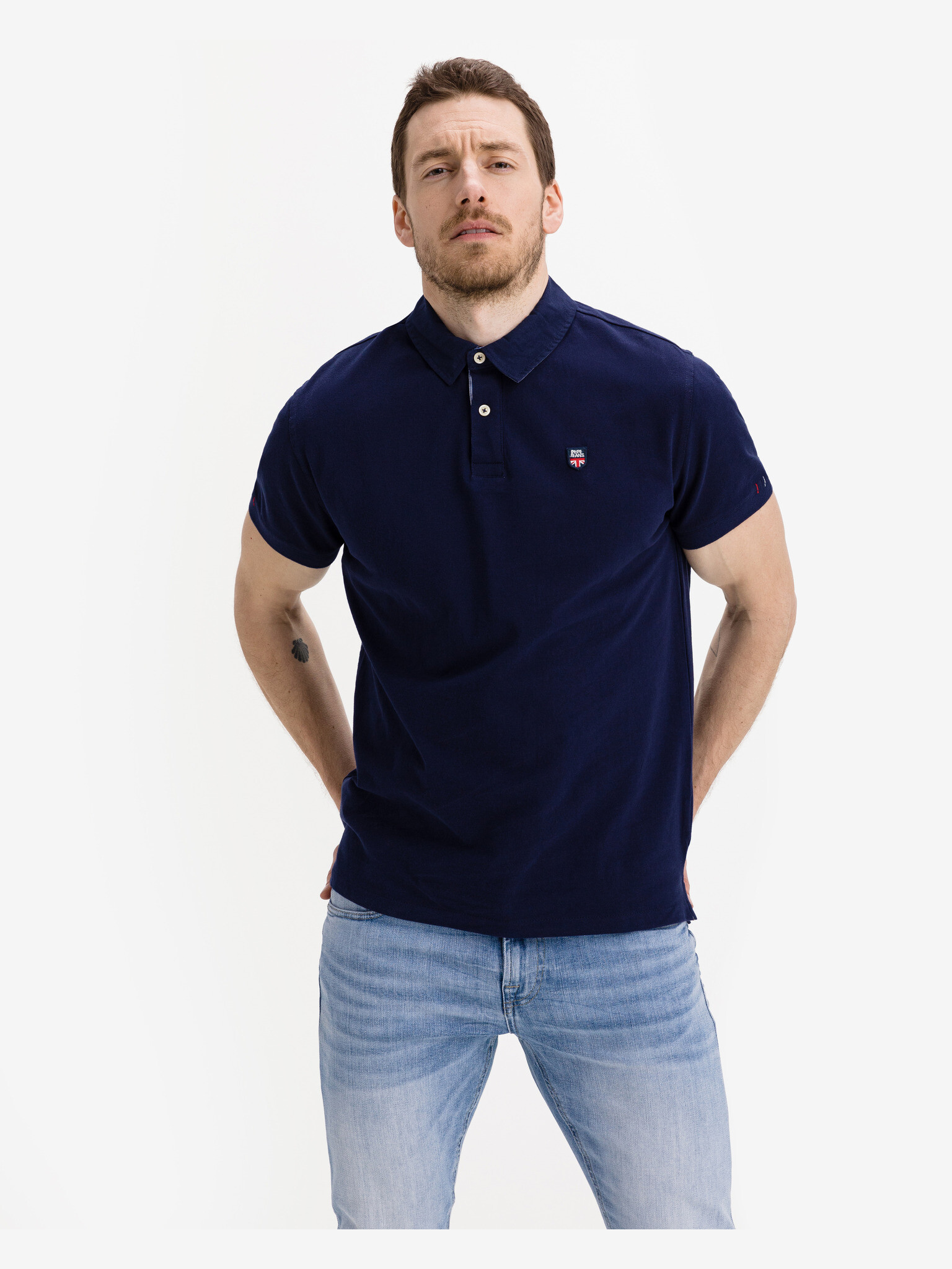 Pepe Jeans Peter Polo majica Modra - Pepit.si