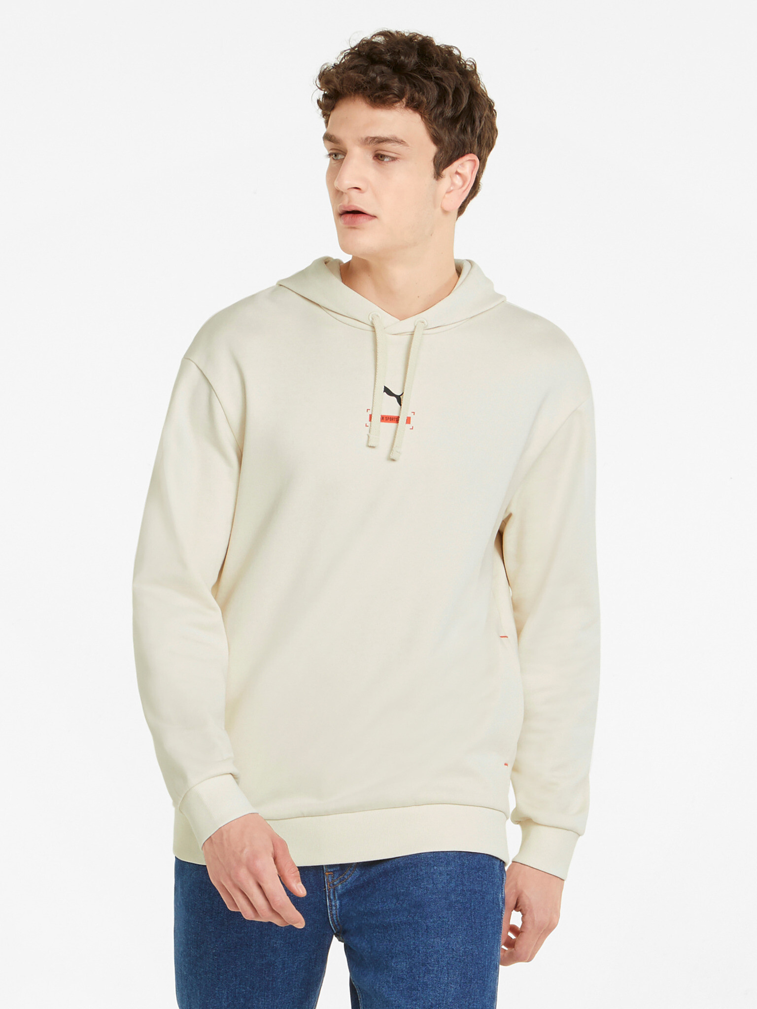 Puma Better Hoodie Pulover Bela - Pepit.si