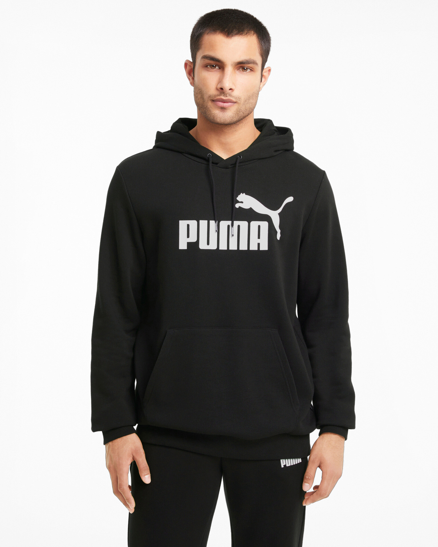 Puma Essentials Big Logo Pulover Črna - Pepit.si