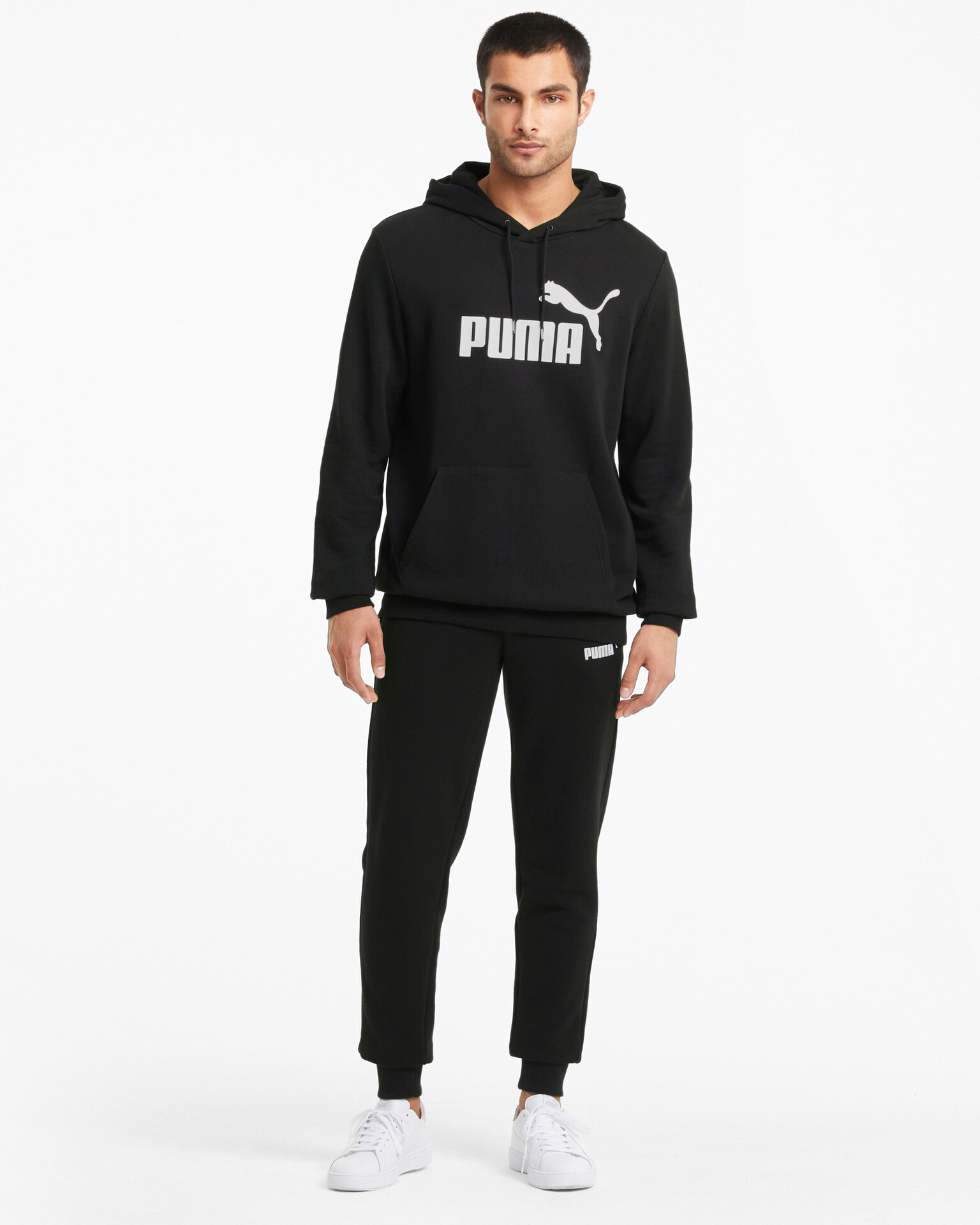 Puma Essentials Big Logo Pulover Črna - Pepit.si