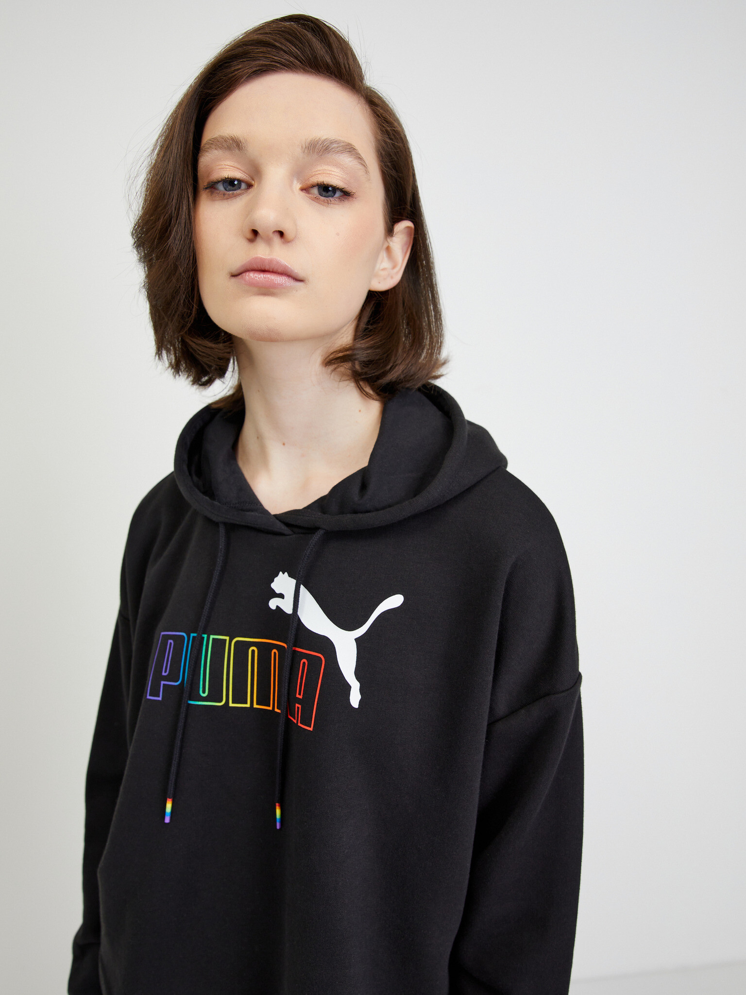 Puma Rainbow Pulover Črna - Pepit.si