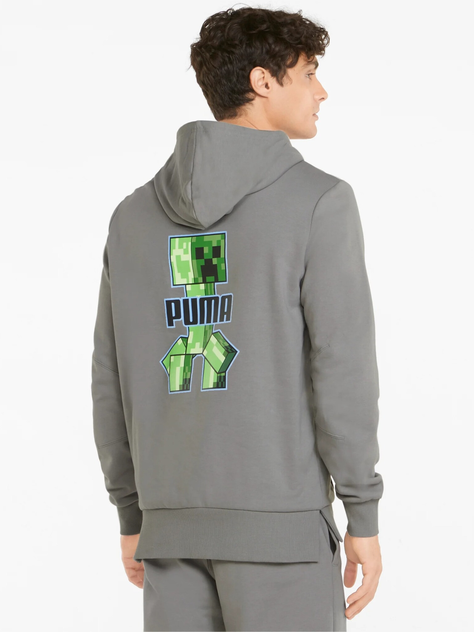 Puma x Minecraft Pulover Siva - Pepit.si