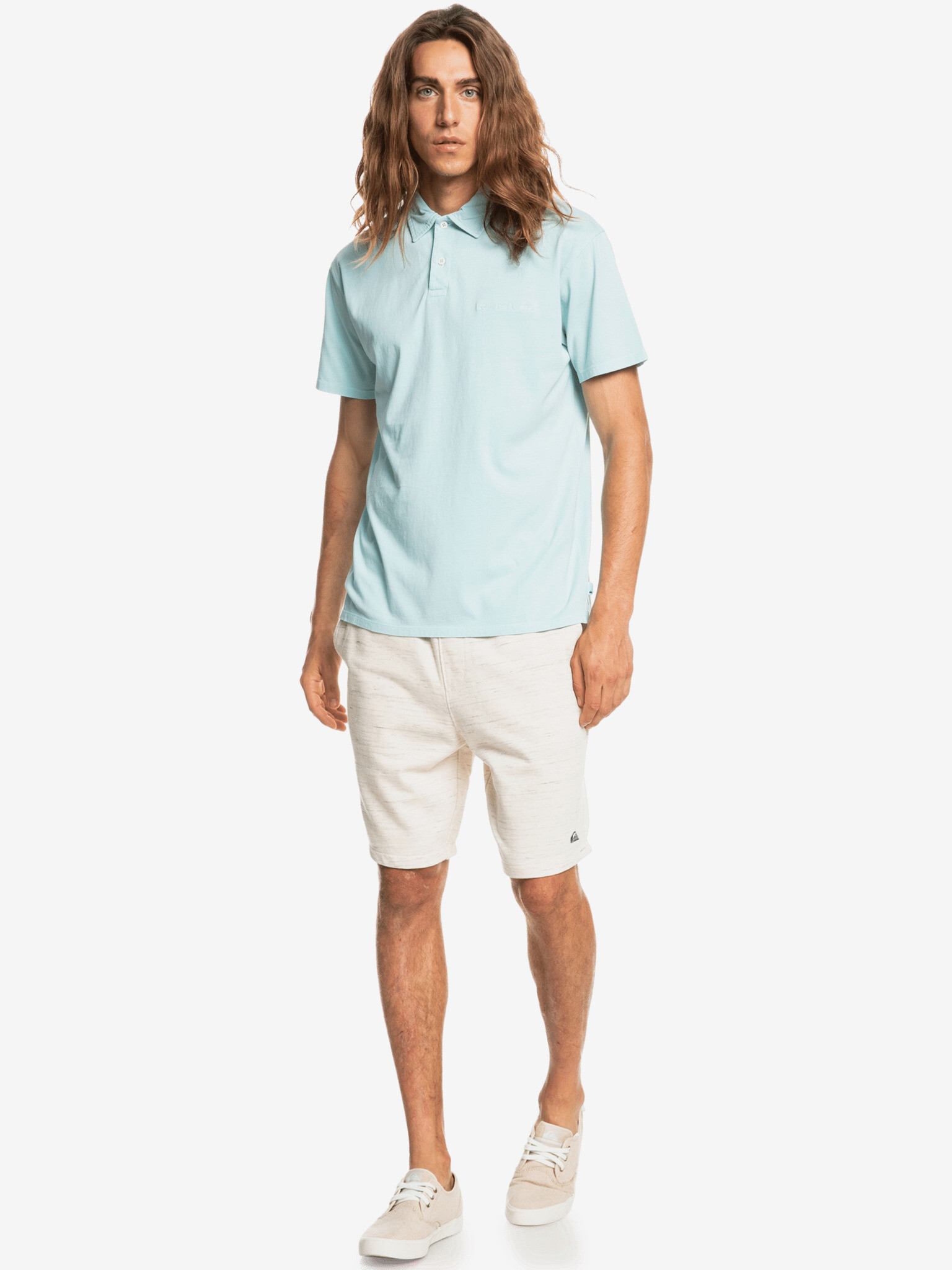 Quiksilver Natural Dye Polo majica Modra - Pepit.si