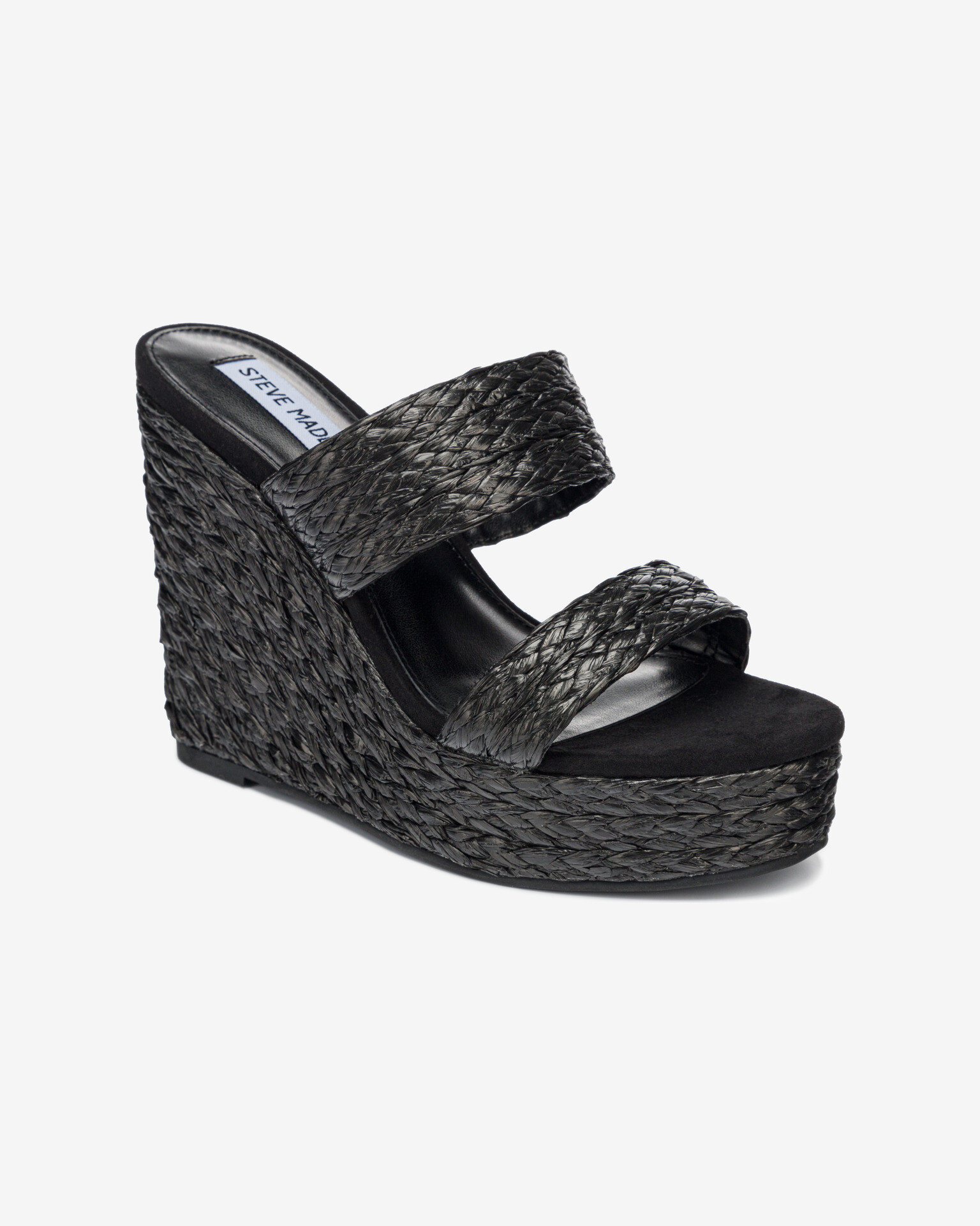 Steve Madden Sunflower Wedge Čevlji s polno peto Črna - Pepit.si