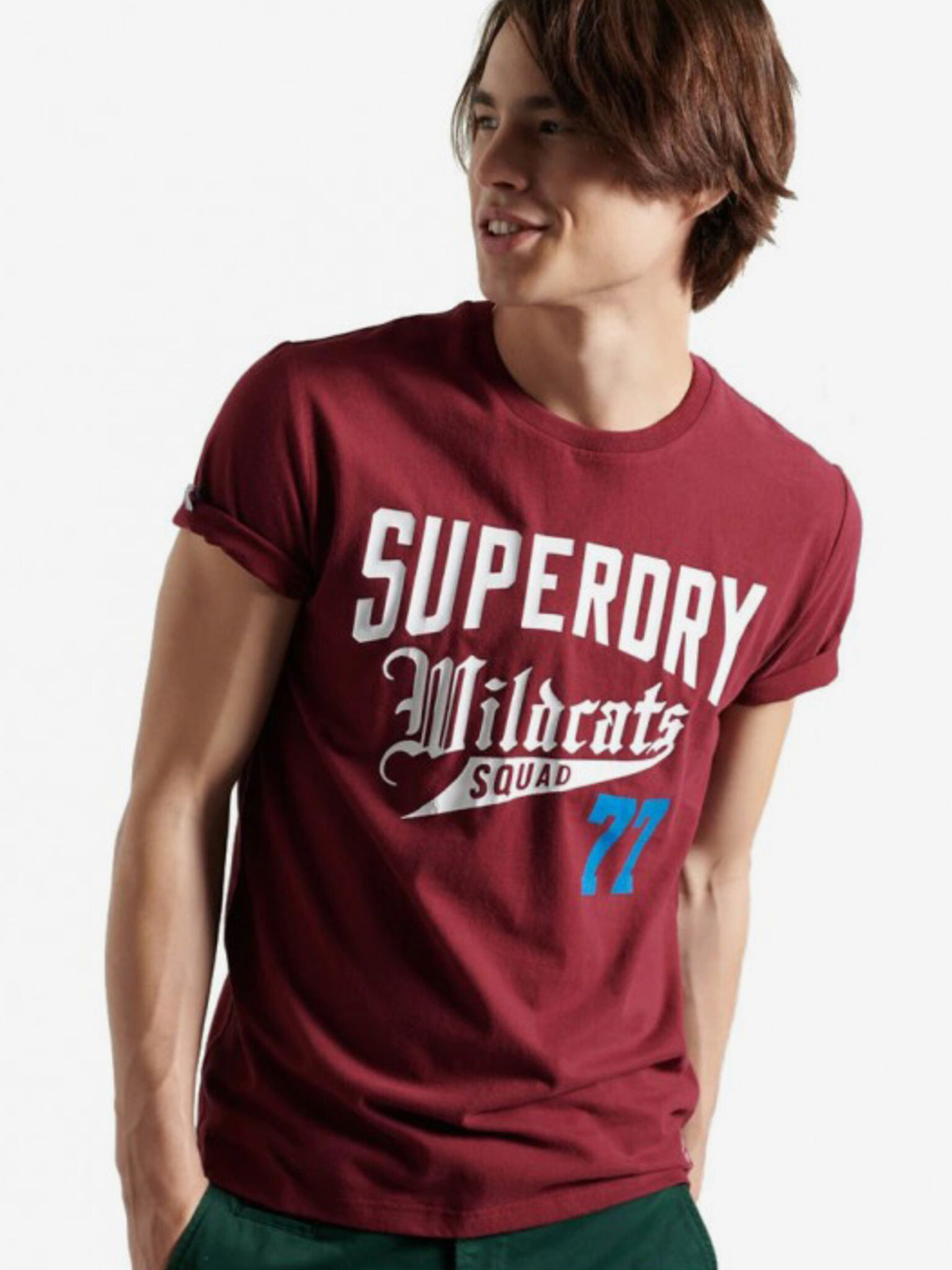 SuperDry Collegiate Graphic Majica Rdeča - Pepit.si