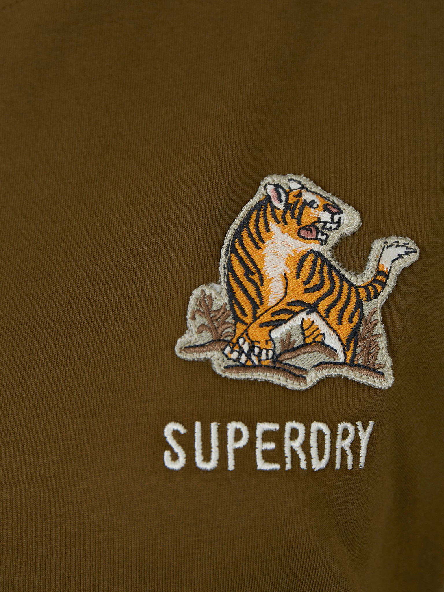 SuperDry Military Narrative Majica Rjava - Pepit.si