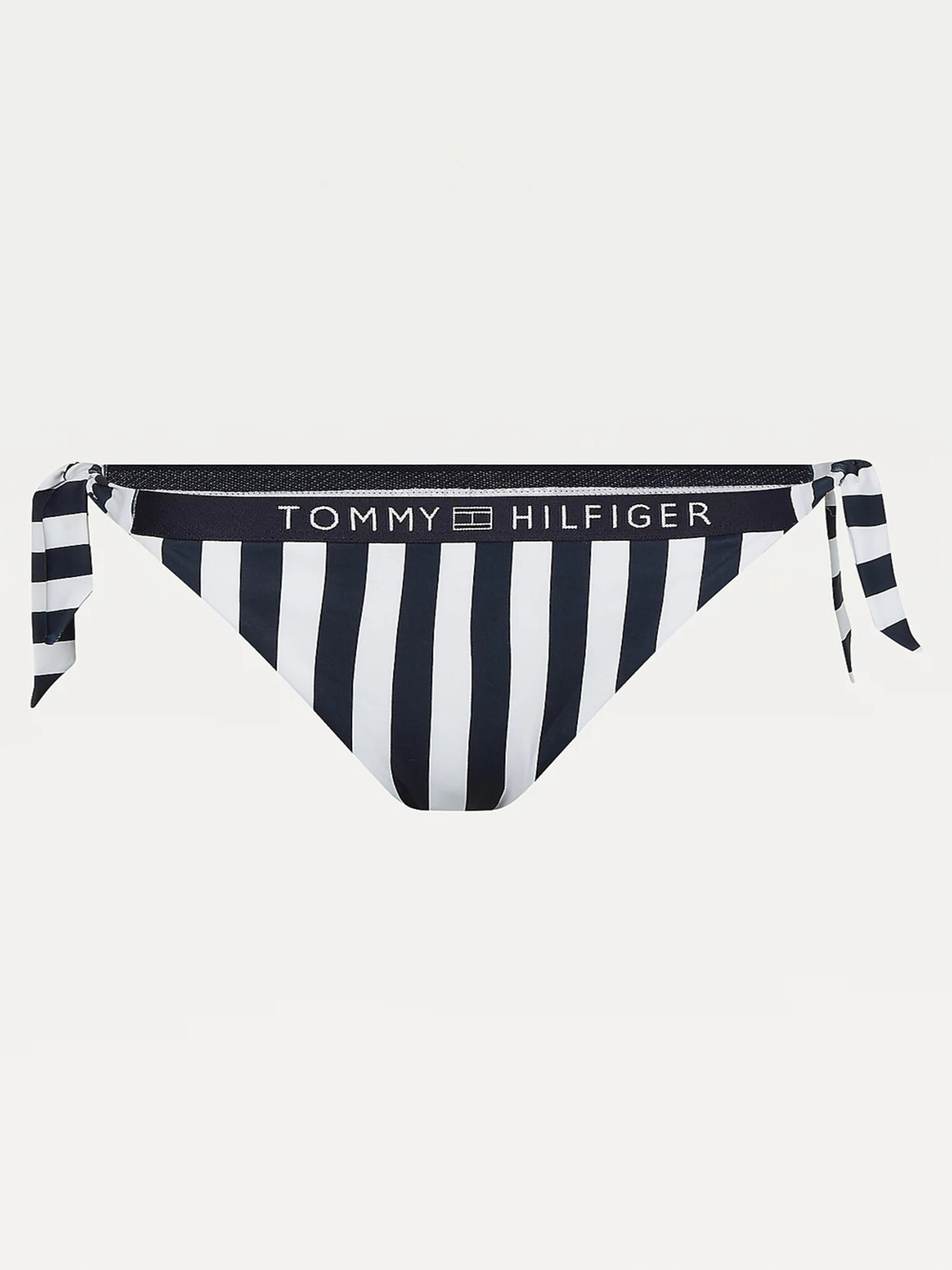 Tommy Hilfiger Cheeky Side Tie Bikini Spodnji del kopalk Bela - Pepit.si