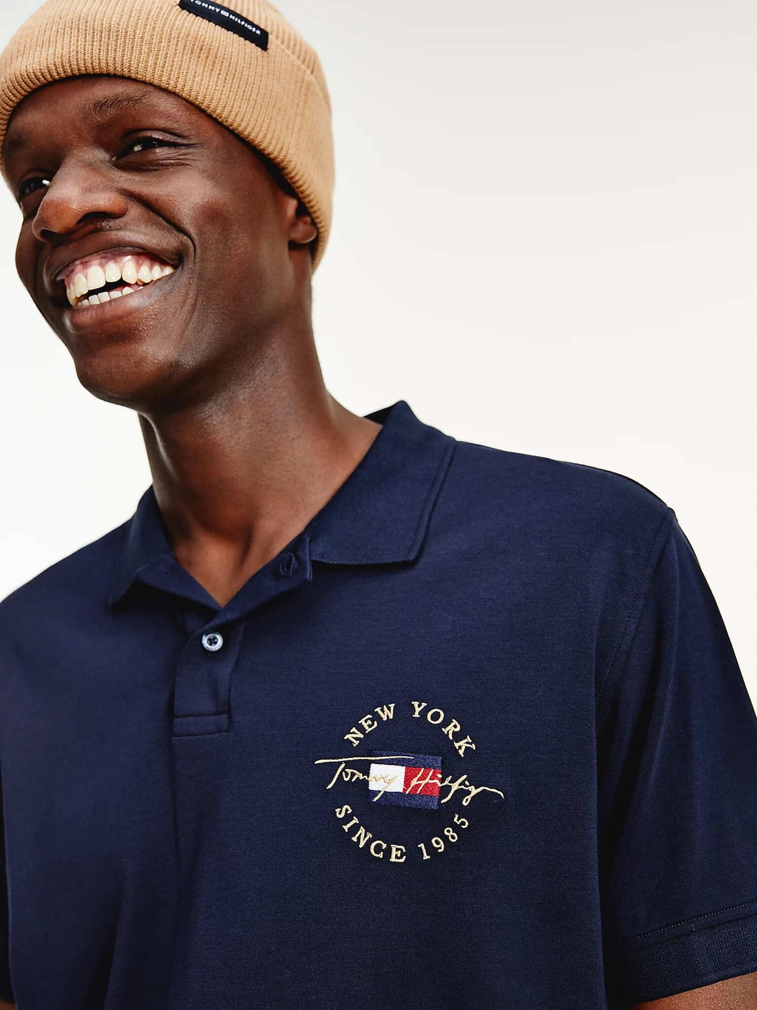 Tommy Hilfiger Icon Logo Interlock Polo majica Modra - Pepit.si