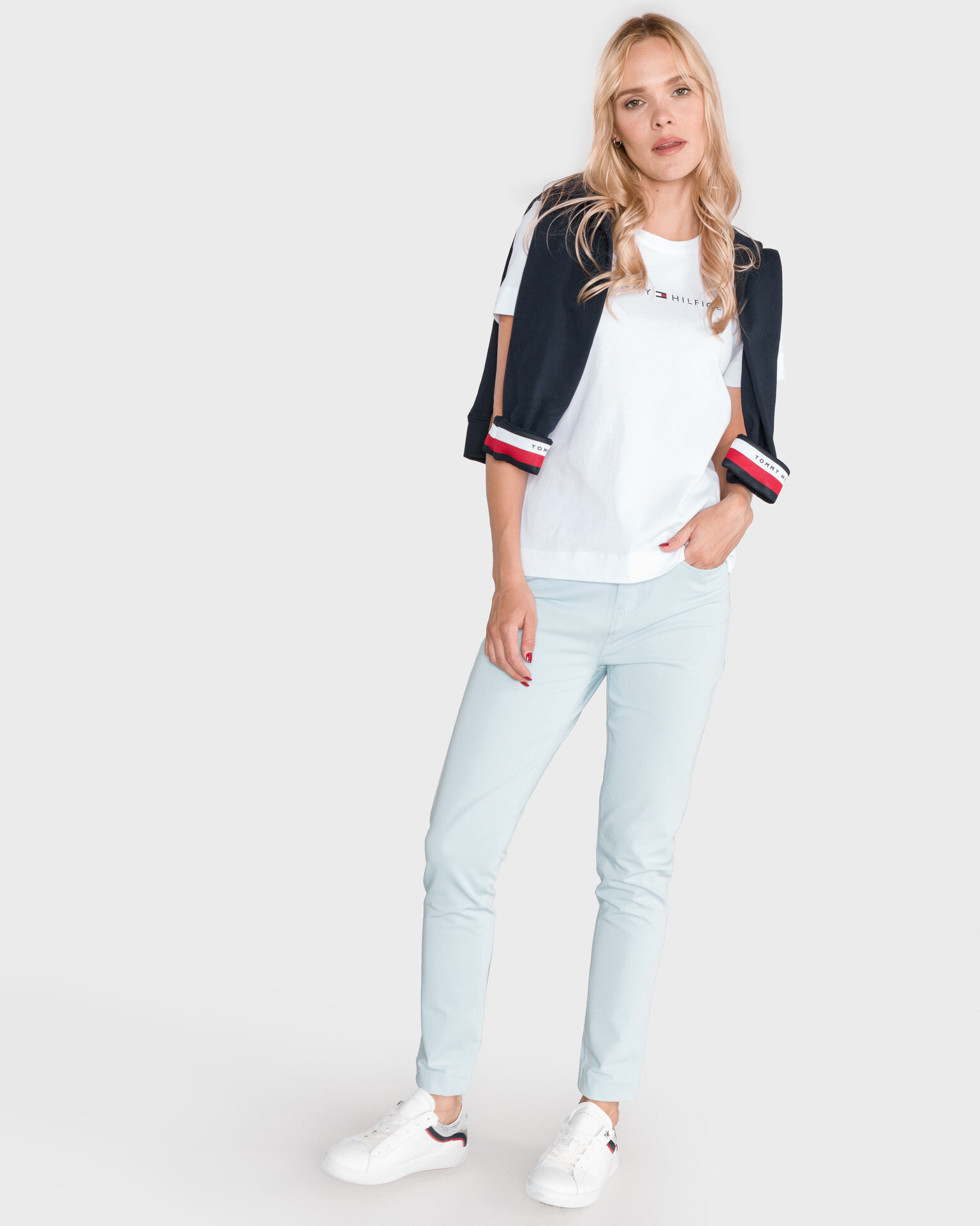 Tommy Hilfiger Jazlyn Hlače Modra - Pepit.si