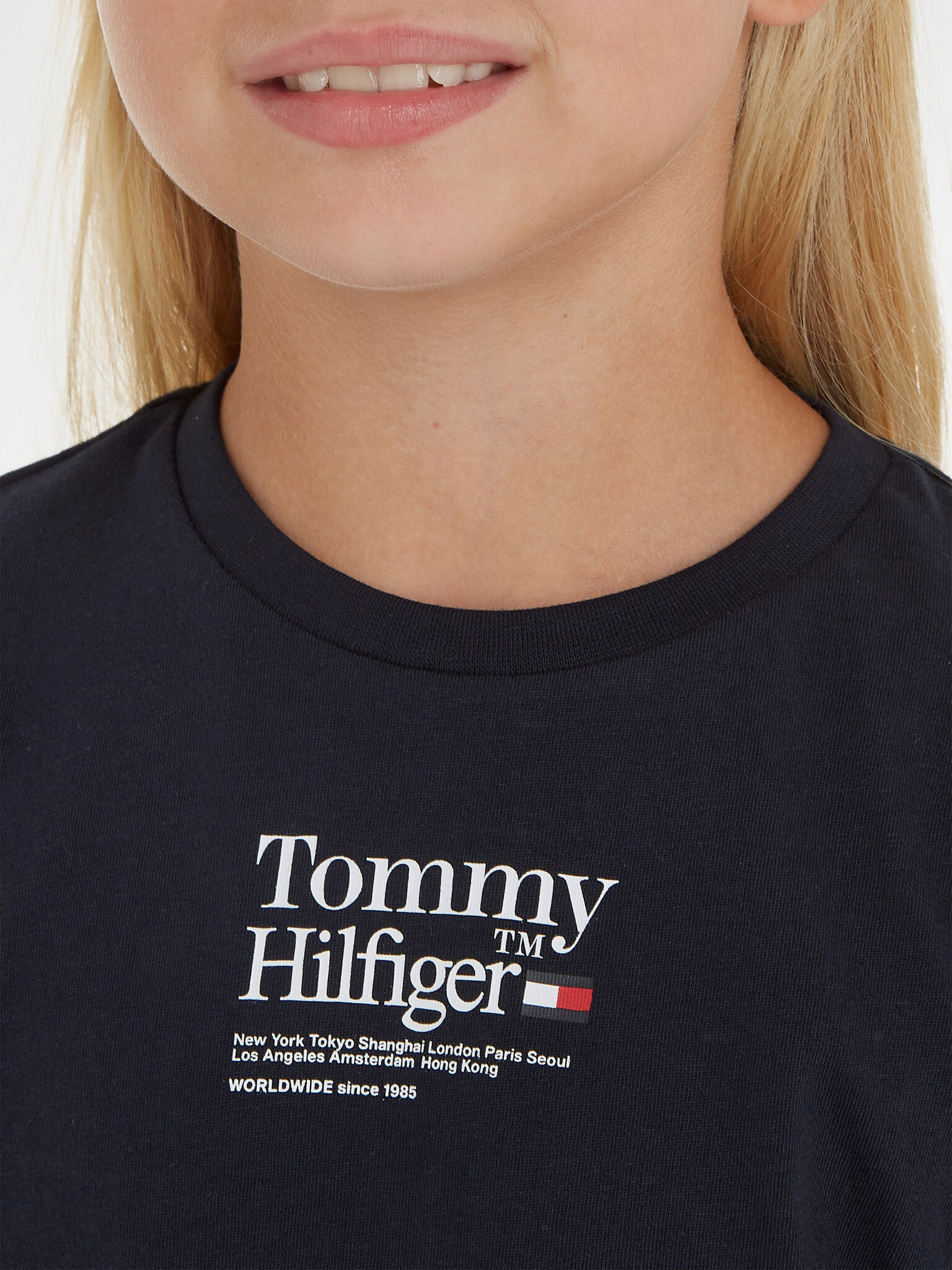 Tommy Hilfiger Majica otroška Modra - Pepit.si