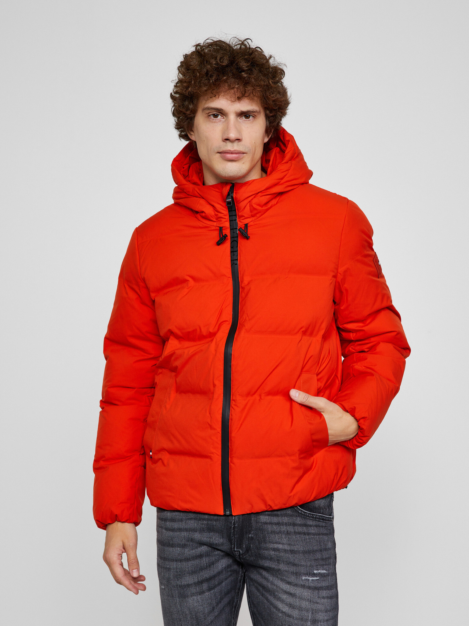 Tommy Hilfiger Motion Hooded Jakna Rdeča - Pepit.si