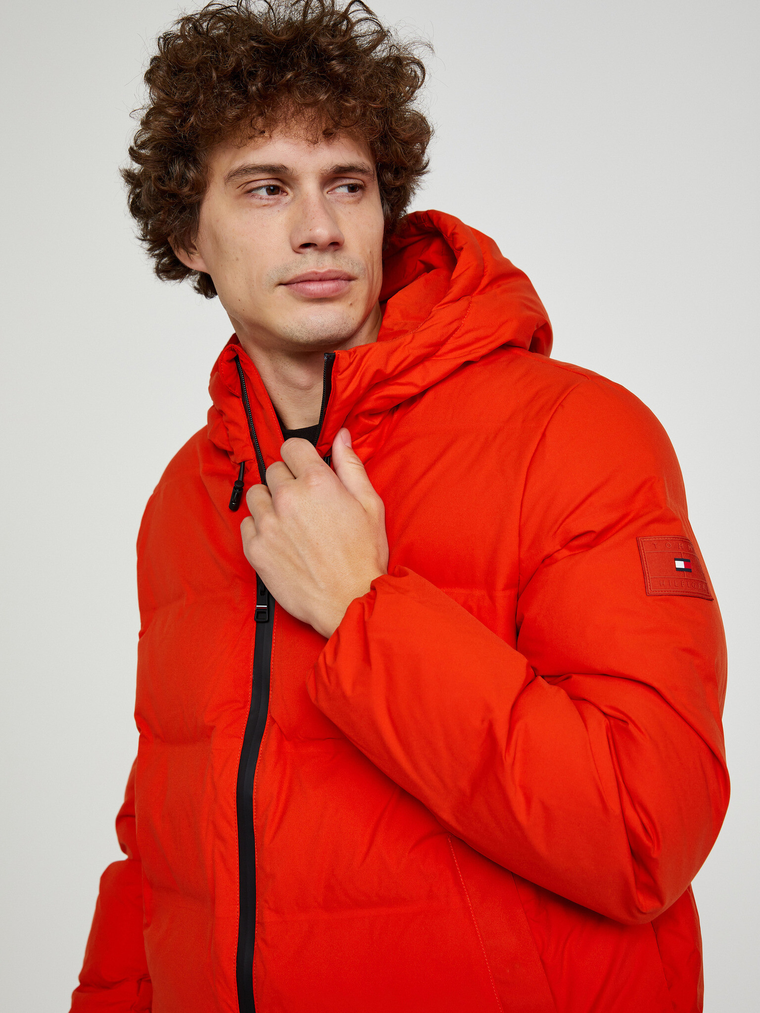 Tommy Hilfiger Motion Hooded Jakna Rdeča - Pepit.si