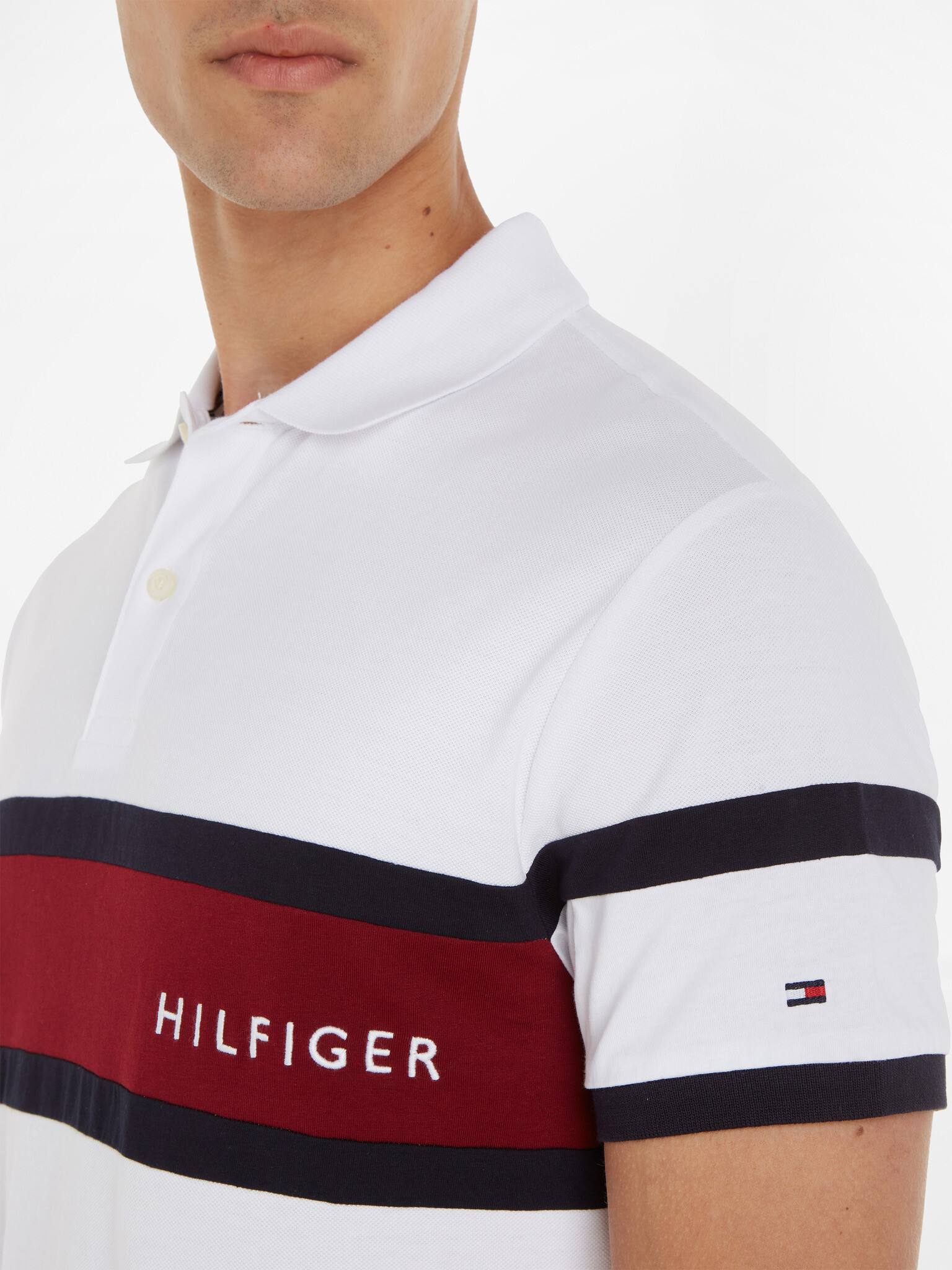 Tommy Hilfiger Polo majica Bela - Pepit.si