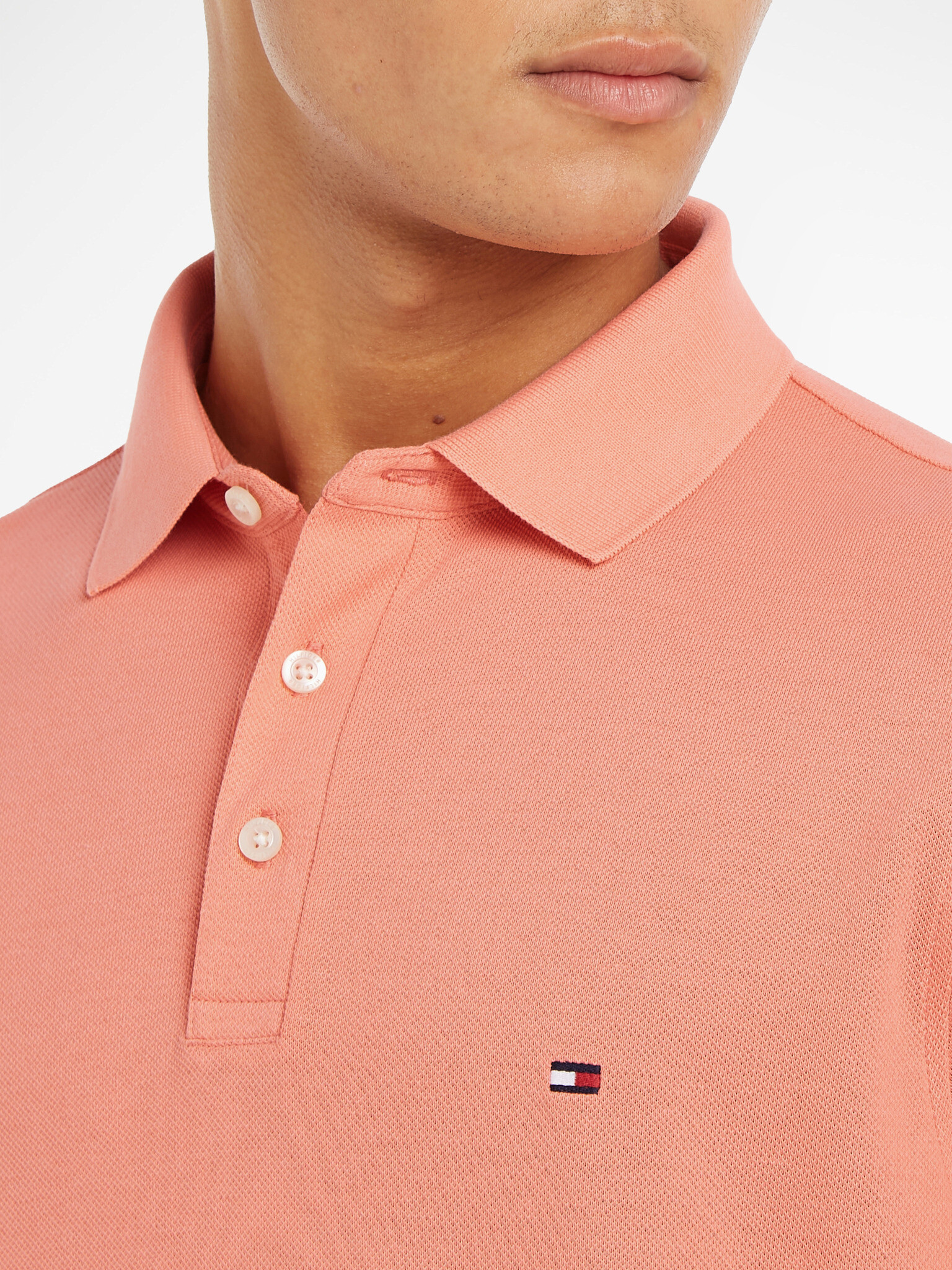 Tommy Hilfiger Polo majica Oranžna - Pepit.si