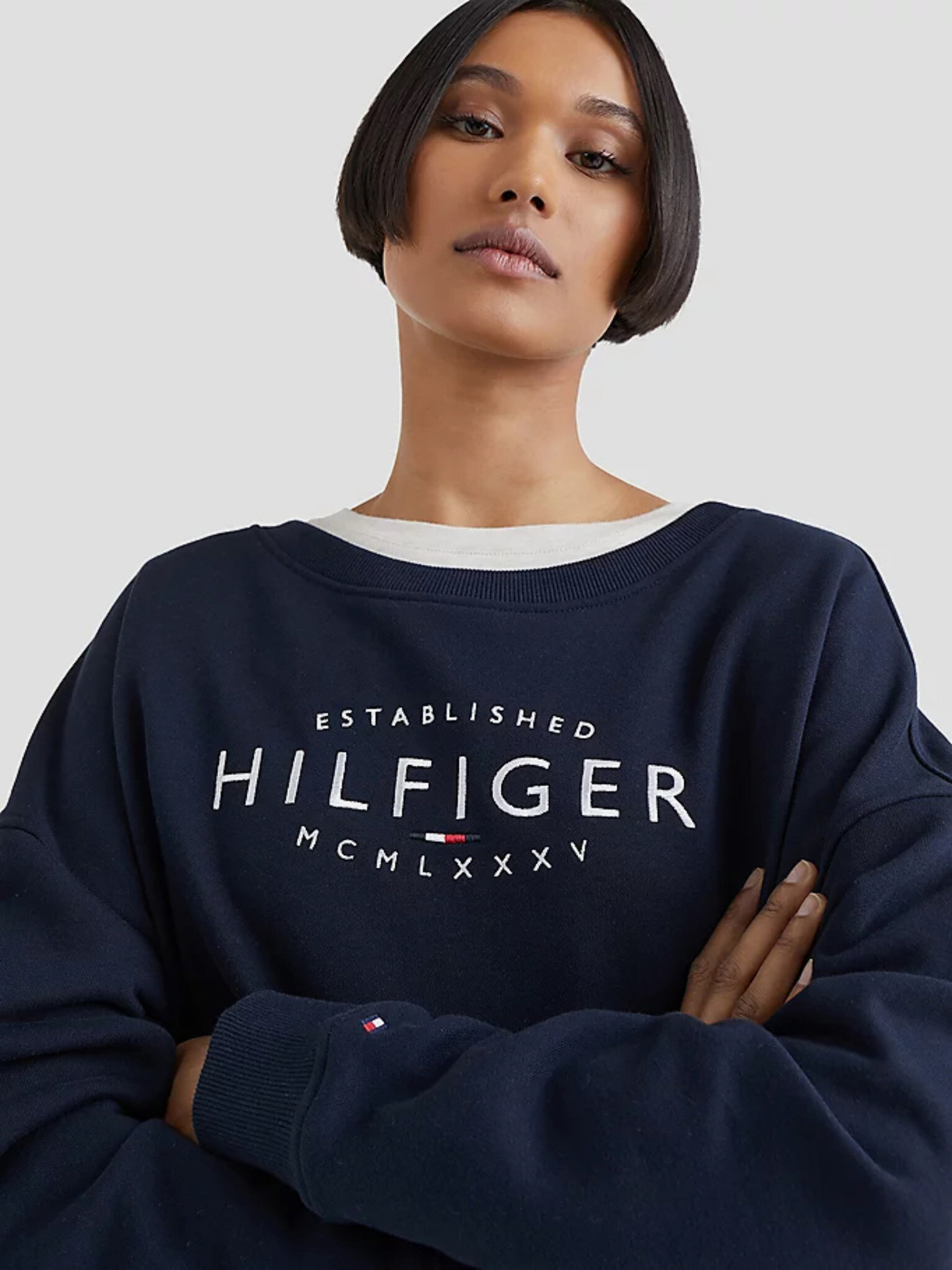 Tommy Hilfiger Pulover Modra - Pepit.si