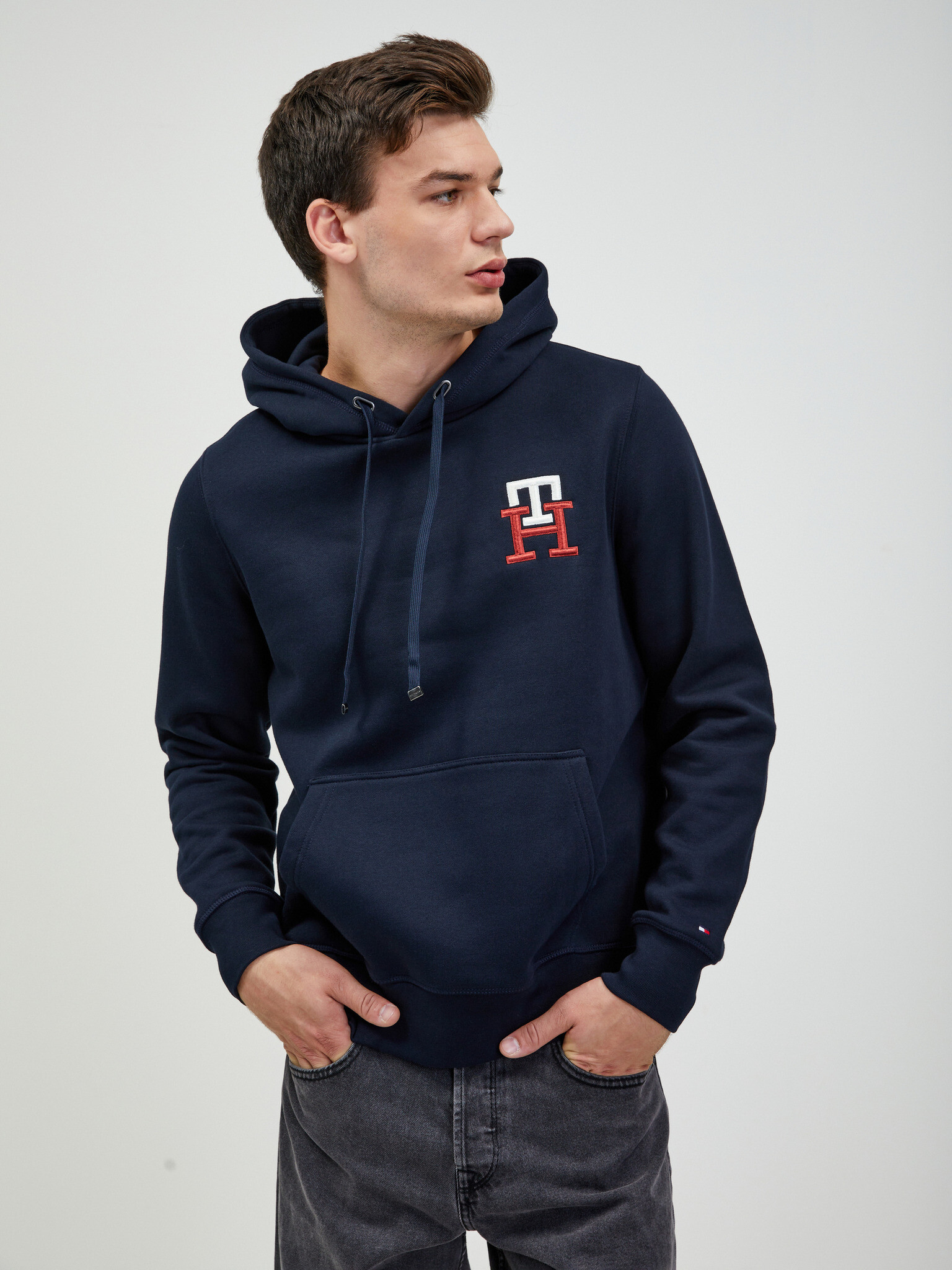 Tommy Hilfiger Pulover Modra - Pepit.si