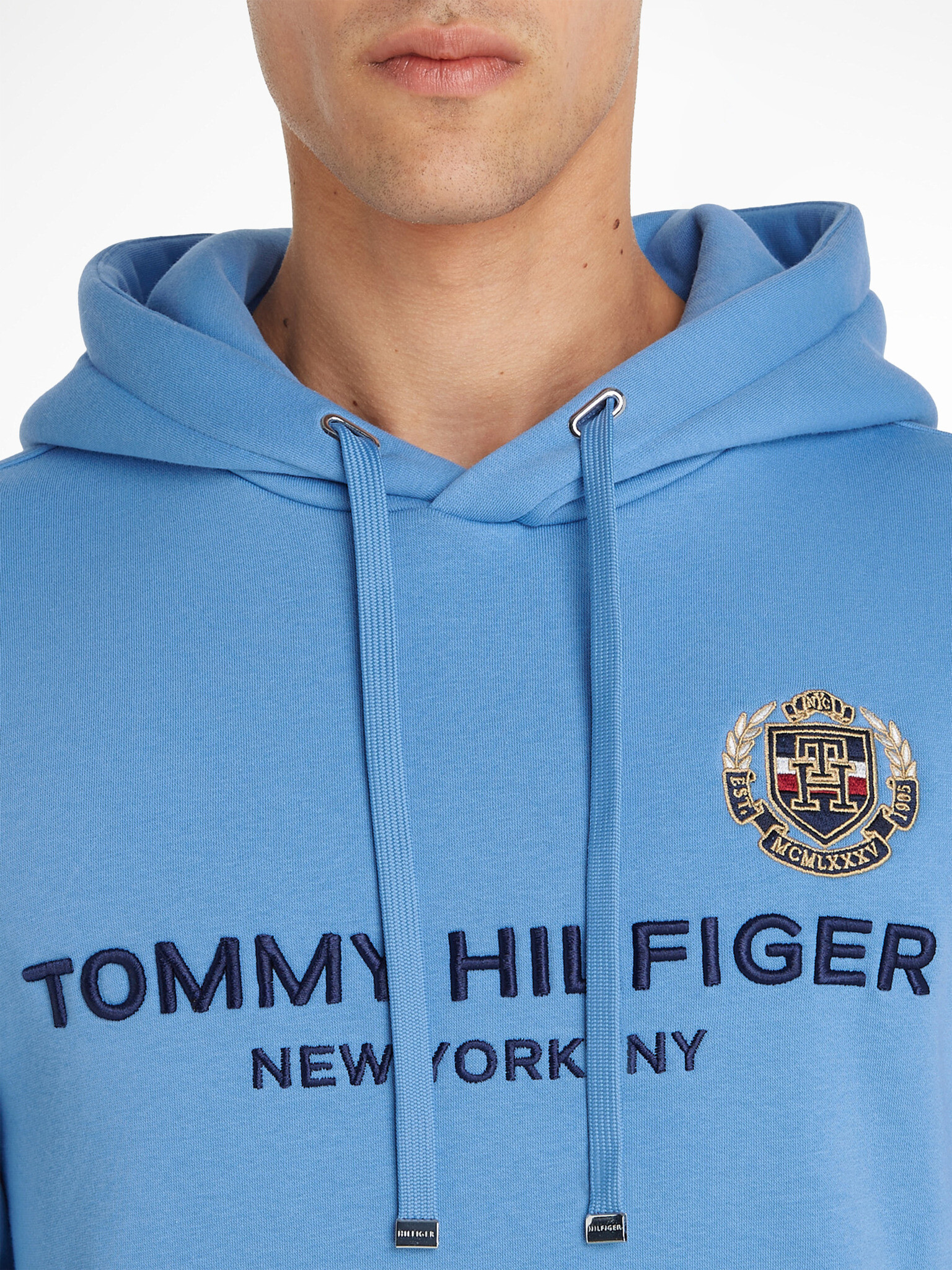 Tommy Hilfiger Pulover Modra - Pepit.si