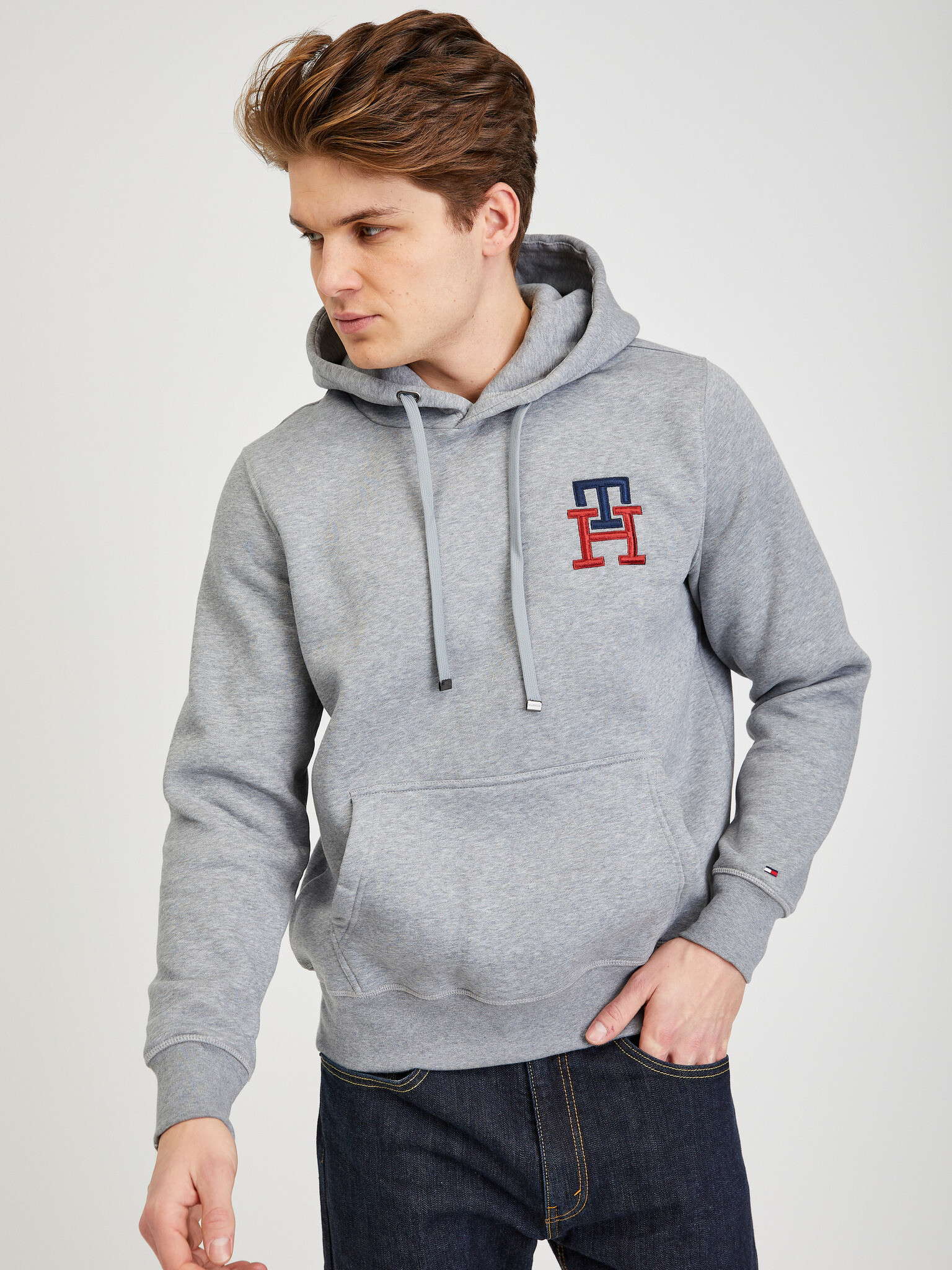 Tommy Hilfiger Pulover Siva - Pepit.si