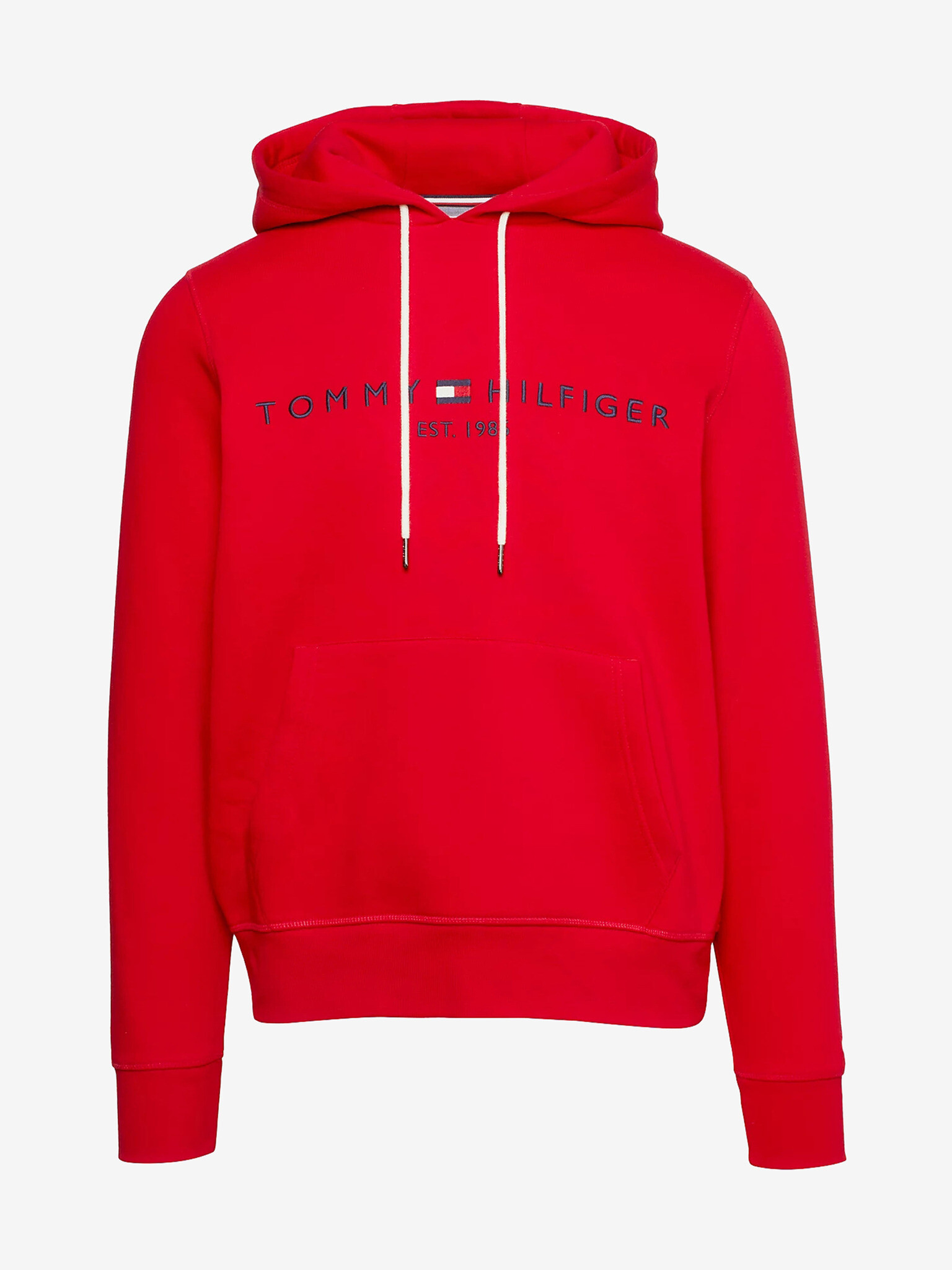 Tommy Hilfiger Tommy Logo Hoody Pulover Rdeča - Pepit.si