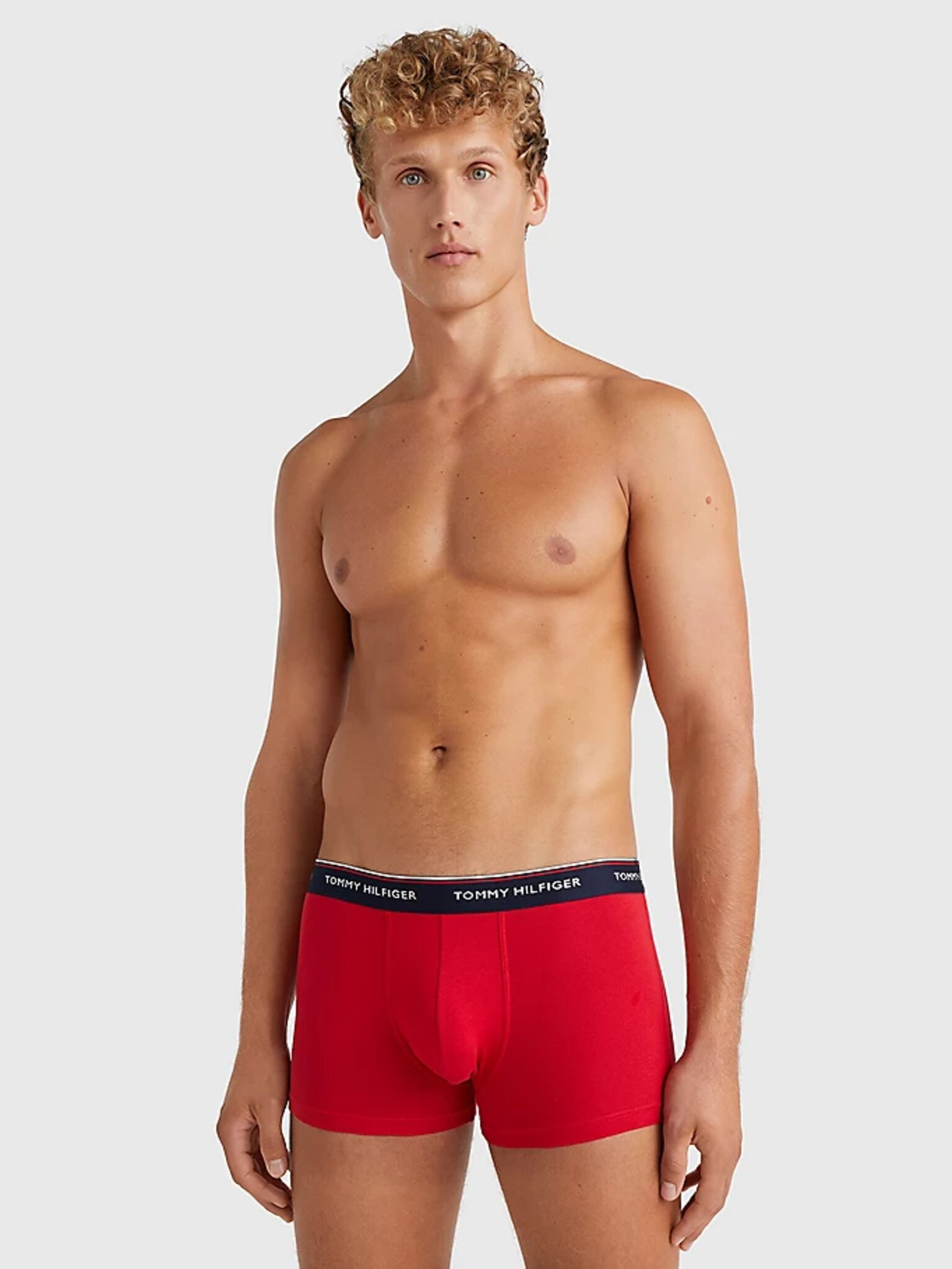 Tommy Hilfiger Underwear Oprijete boksarice 3 Piece Modra - Pepit.si