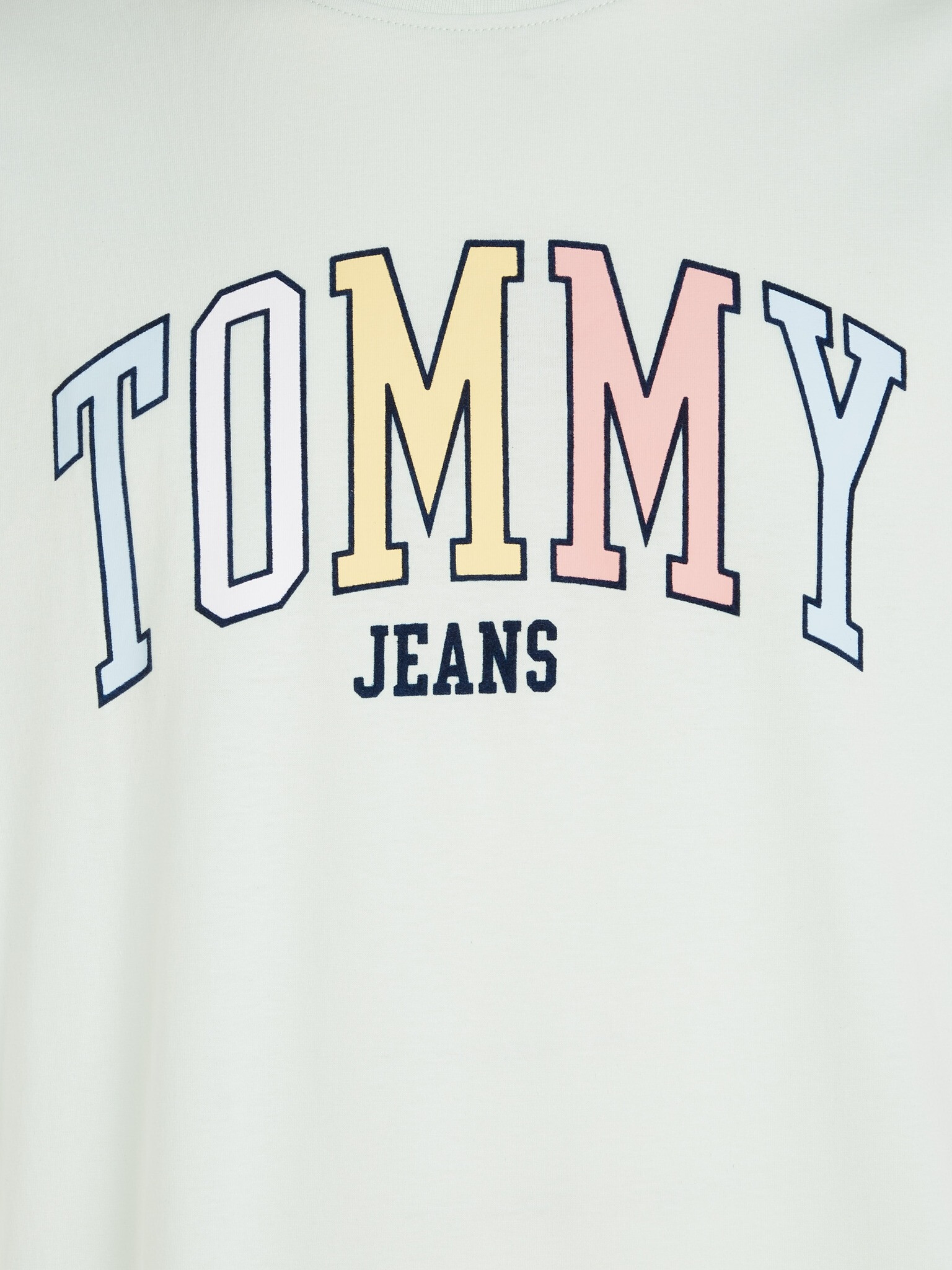 Tommy Jeans College Pop Majica Zelena - Pepit.si