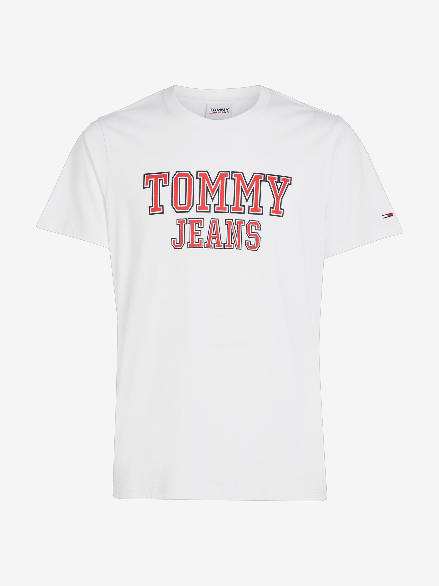 Tommy Jeans Essential Majica Bela - Pepit.si