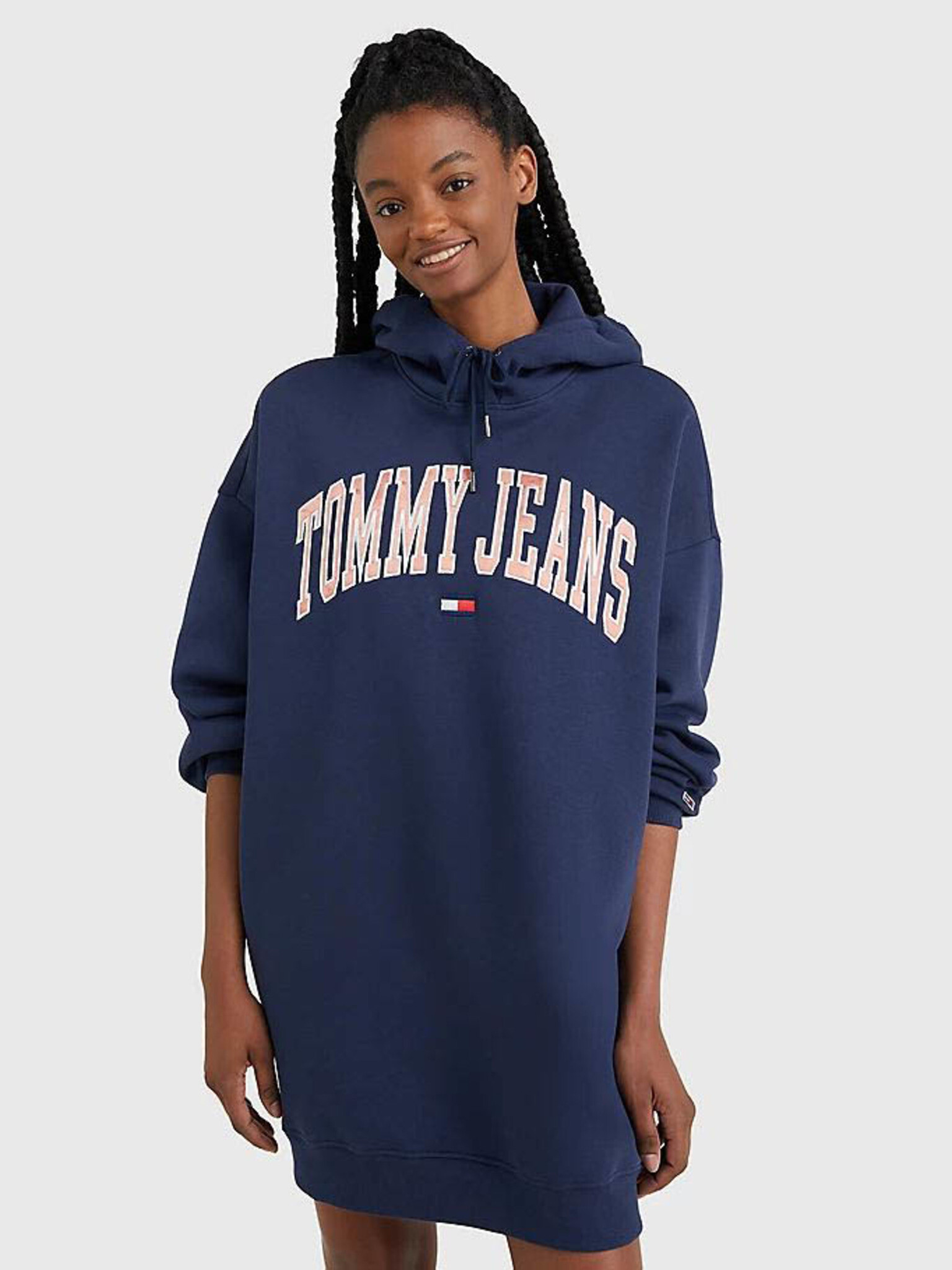 Tommy Jeans Obleka Modra - Pepit.si