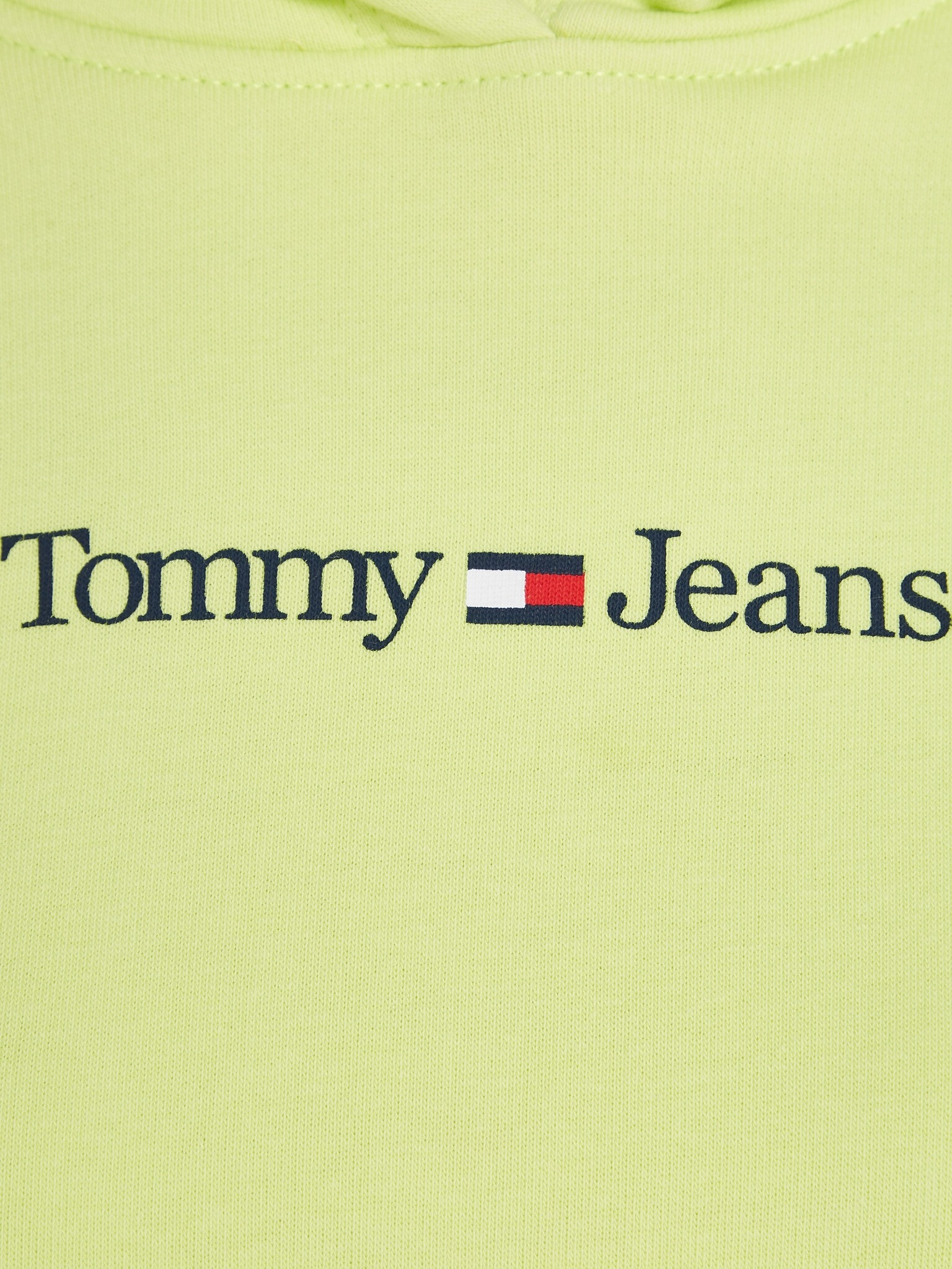 Tommy Jeans Serif Linear Pulover Rumena - Pepit.si