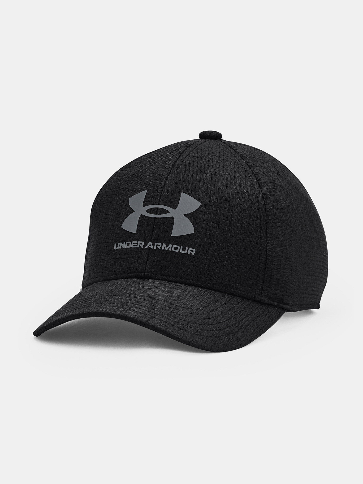 Under Armour ArmourVent™ Stretch Otroška kapa s šiltom Črna - Pepit.si