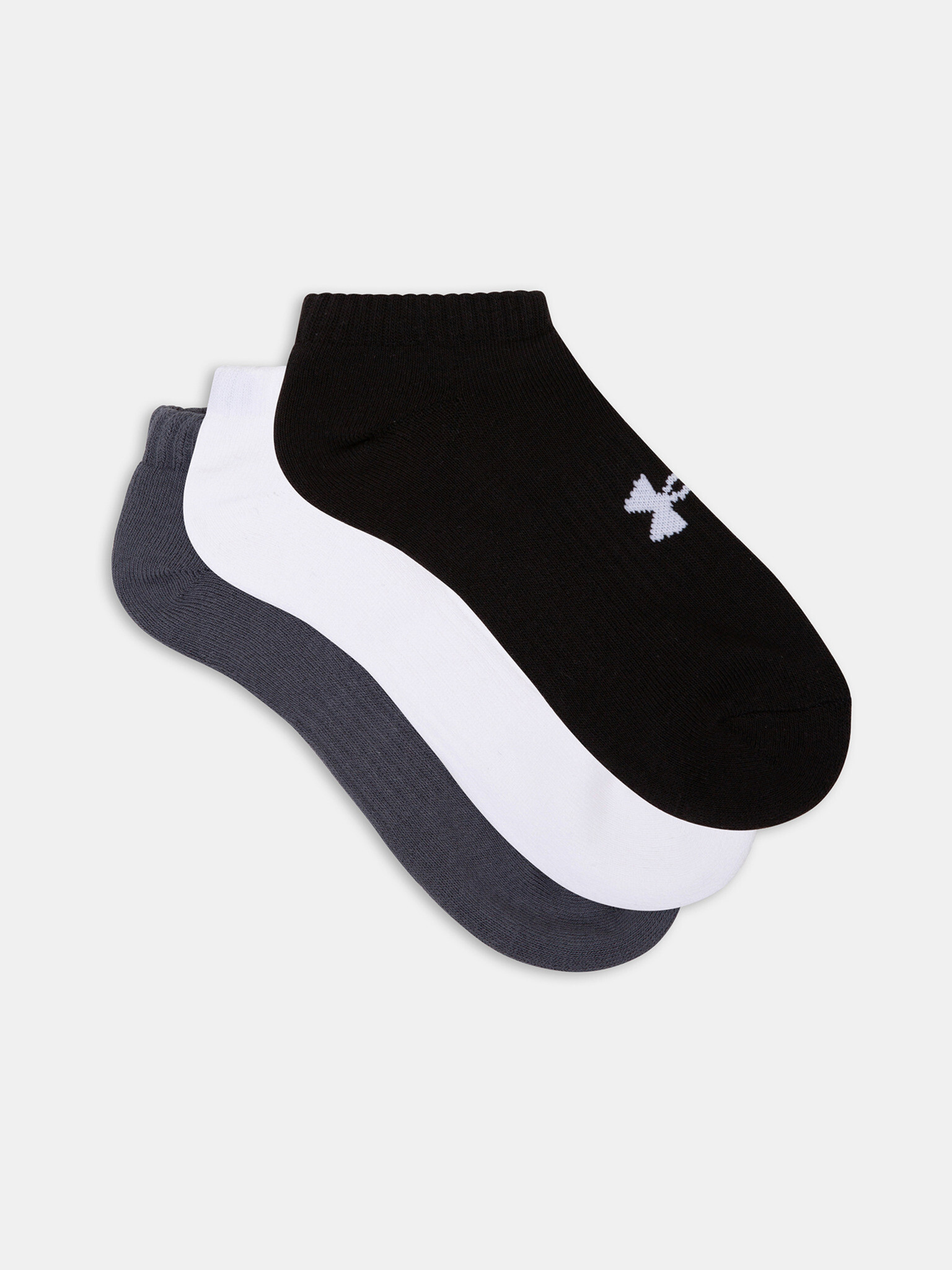 Under Armour Core No Show Nogavice 3 para Črna - Pepit.si