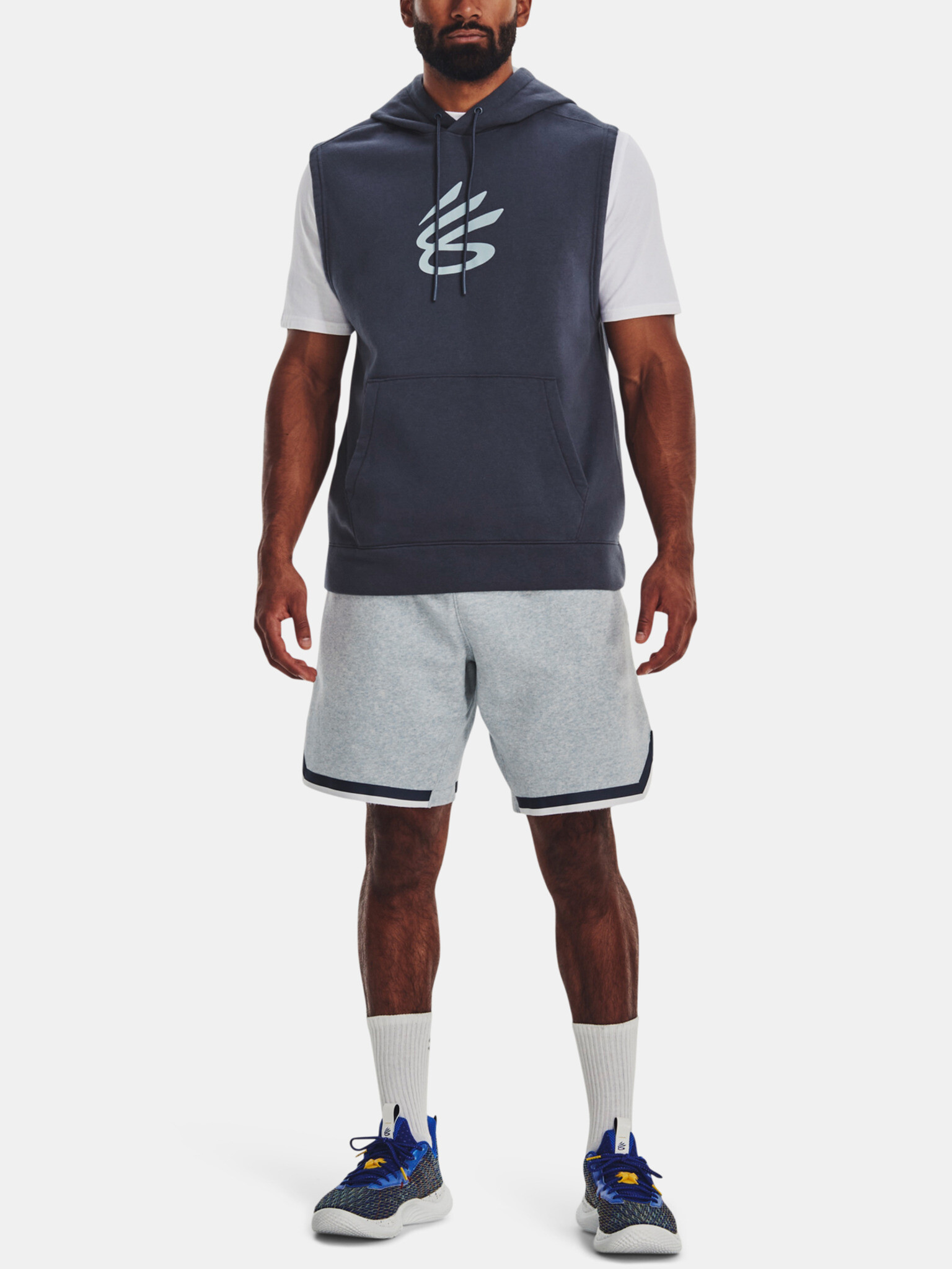 Under Armour Curry Fleece 9'' Short-BLU Kratke hlače Modra - Pepit.si