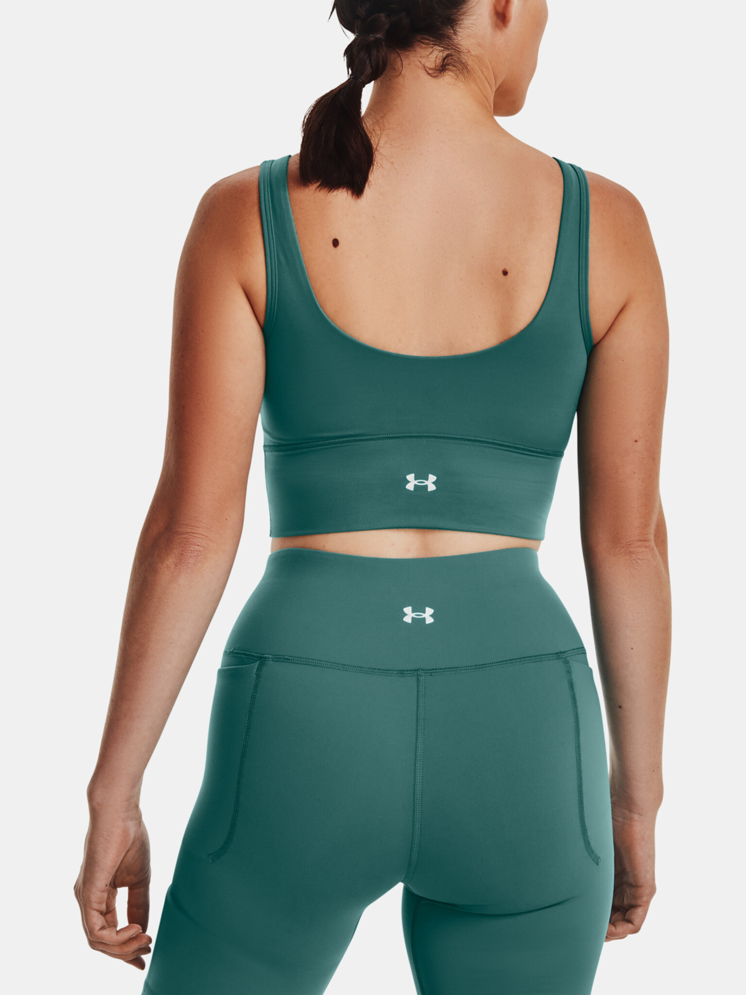 Under Armour Meridian Fitted Crop Majica brez rokavov Zelena - Pepit.si