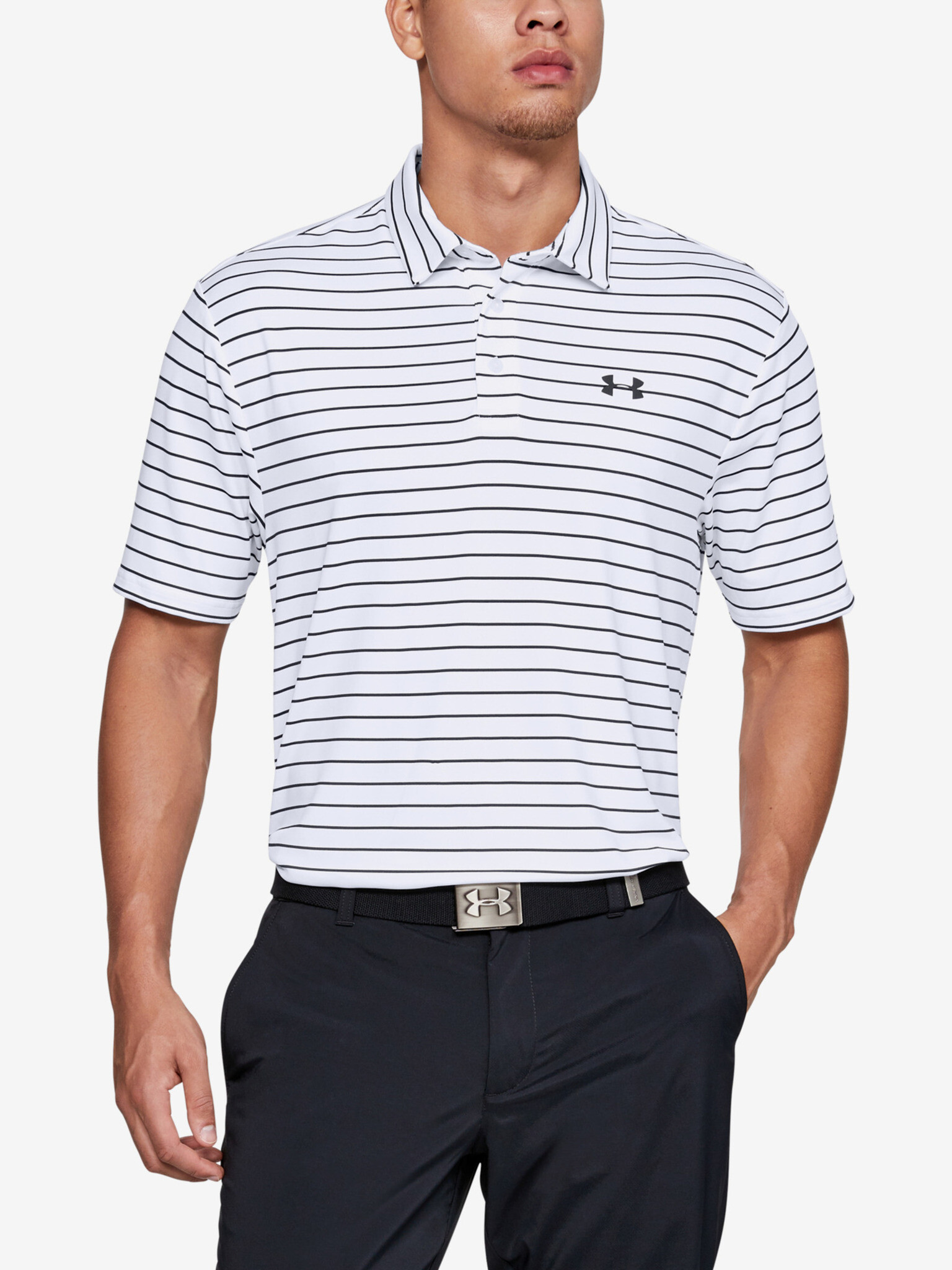 Under Armour Playoff Polo majica Bela - Pepit.si