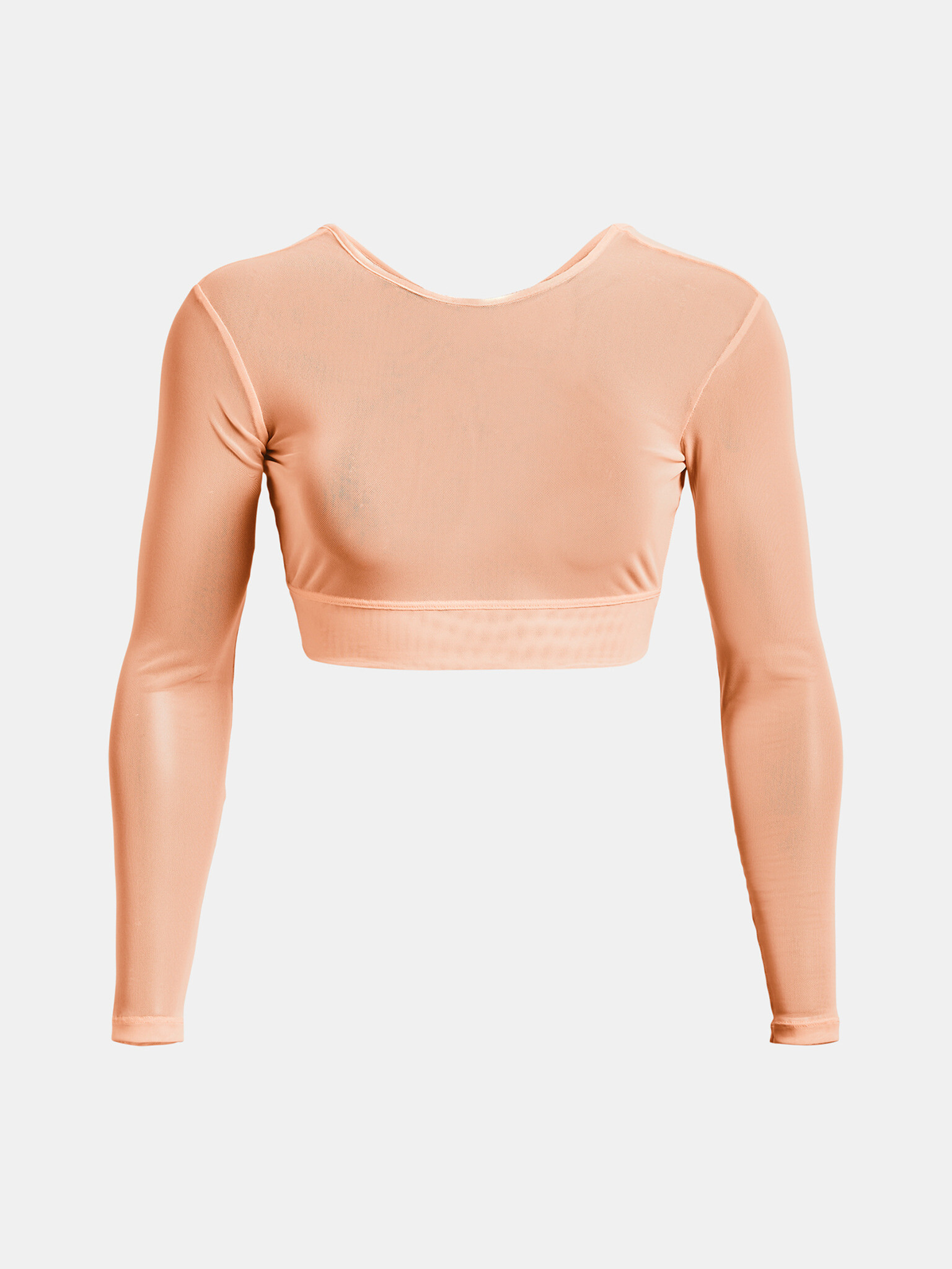 Under Armour Project Rock Sheer Mesh LS Top Oranžna - Pepit.si