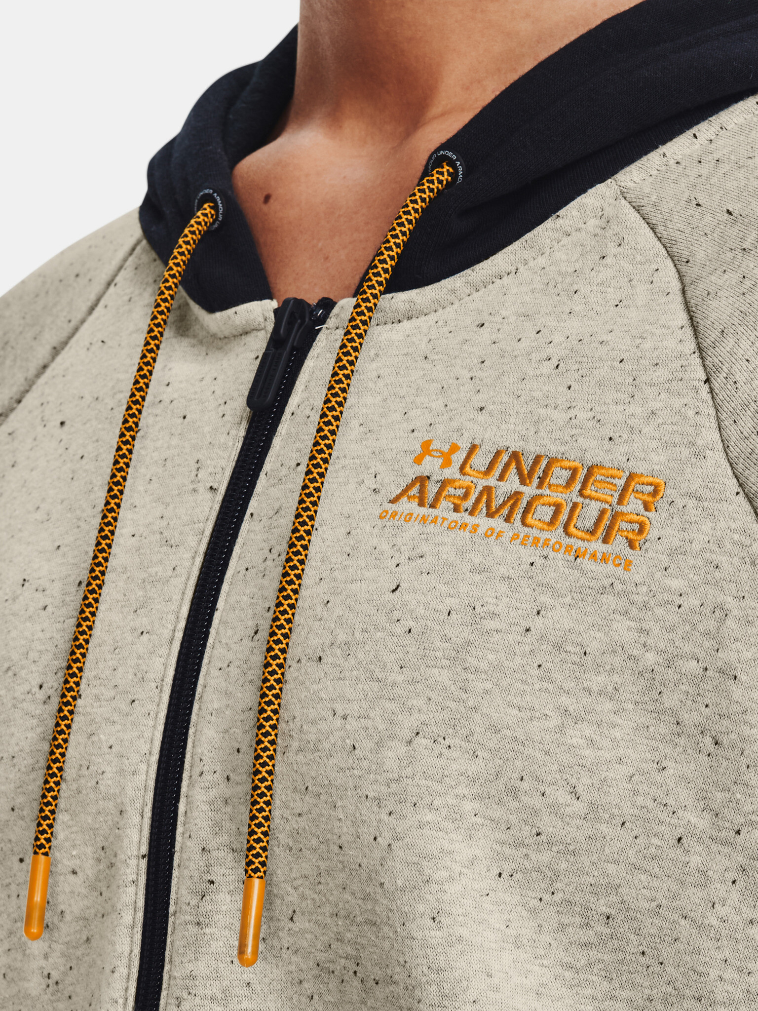 Under Armour Rival FZ Hoodie Pulover Bež - Pepit.si