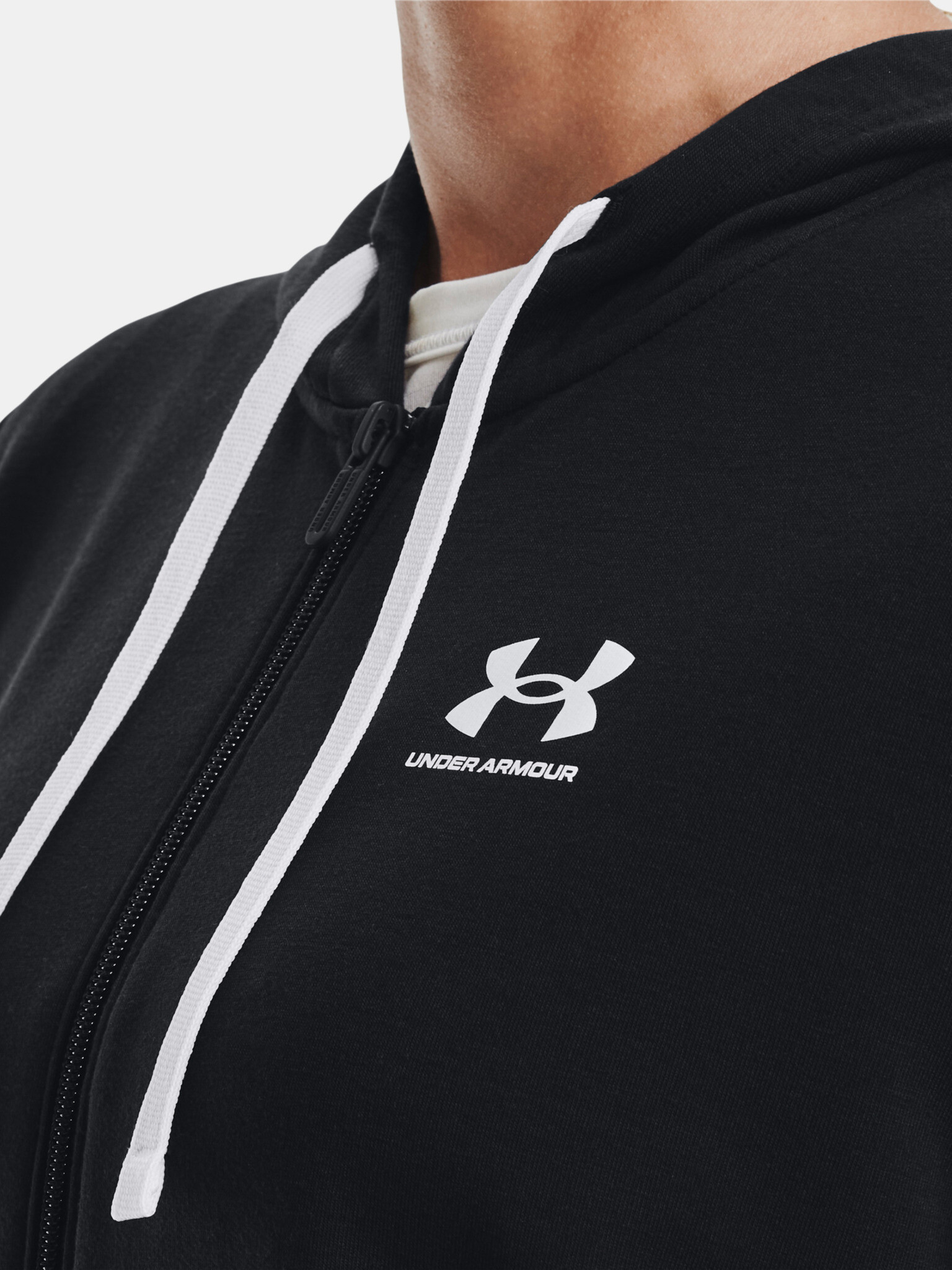 Under Armour Rival Terry FZ Hoodie Pulover Črna - Pepit.si