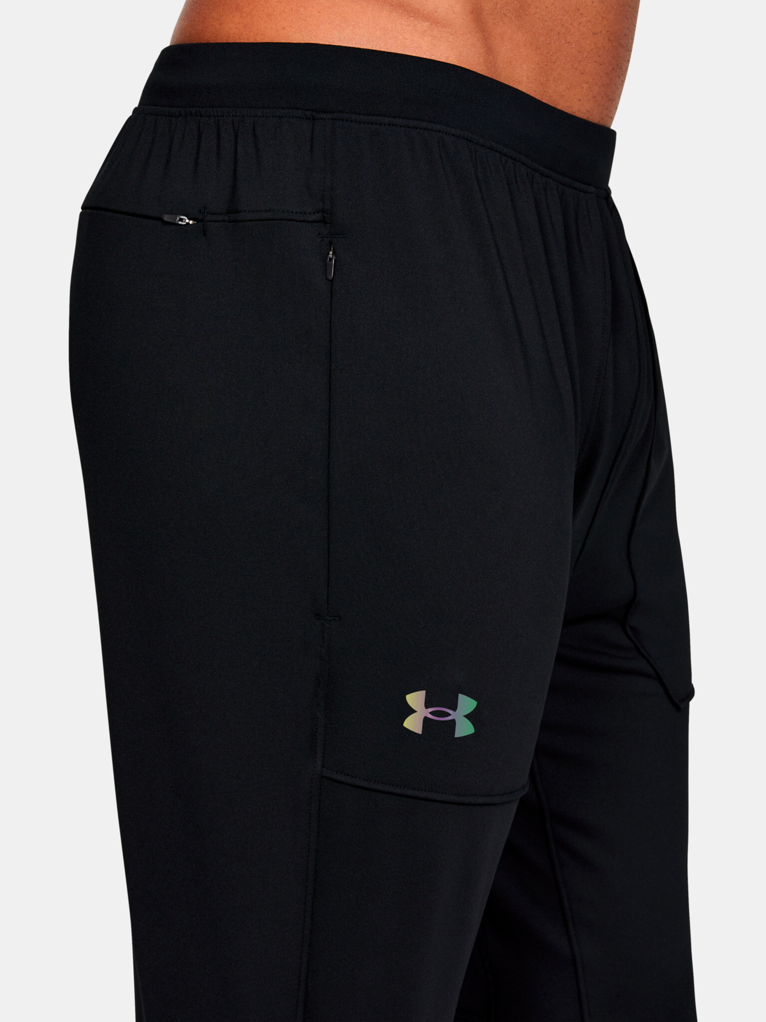 Under Armour Rush Fitted Spodnji del trenirke Črna - Pepit.si