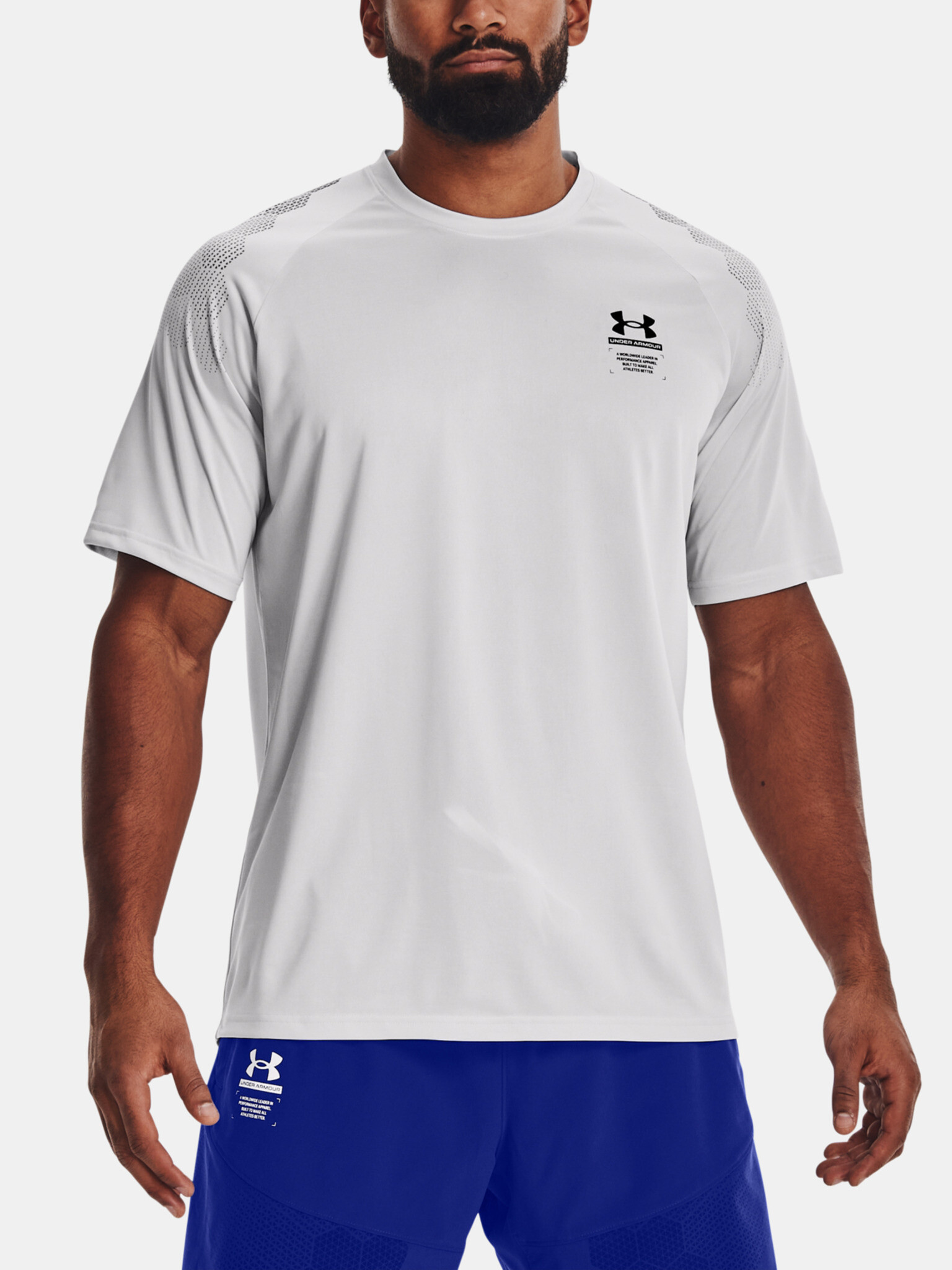 Under Armour UA Armourprint SS Majica Siva - Pepit.si